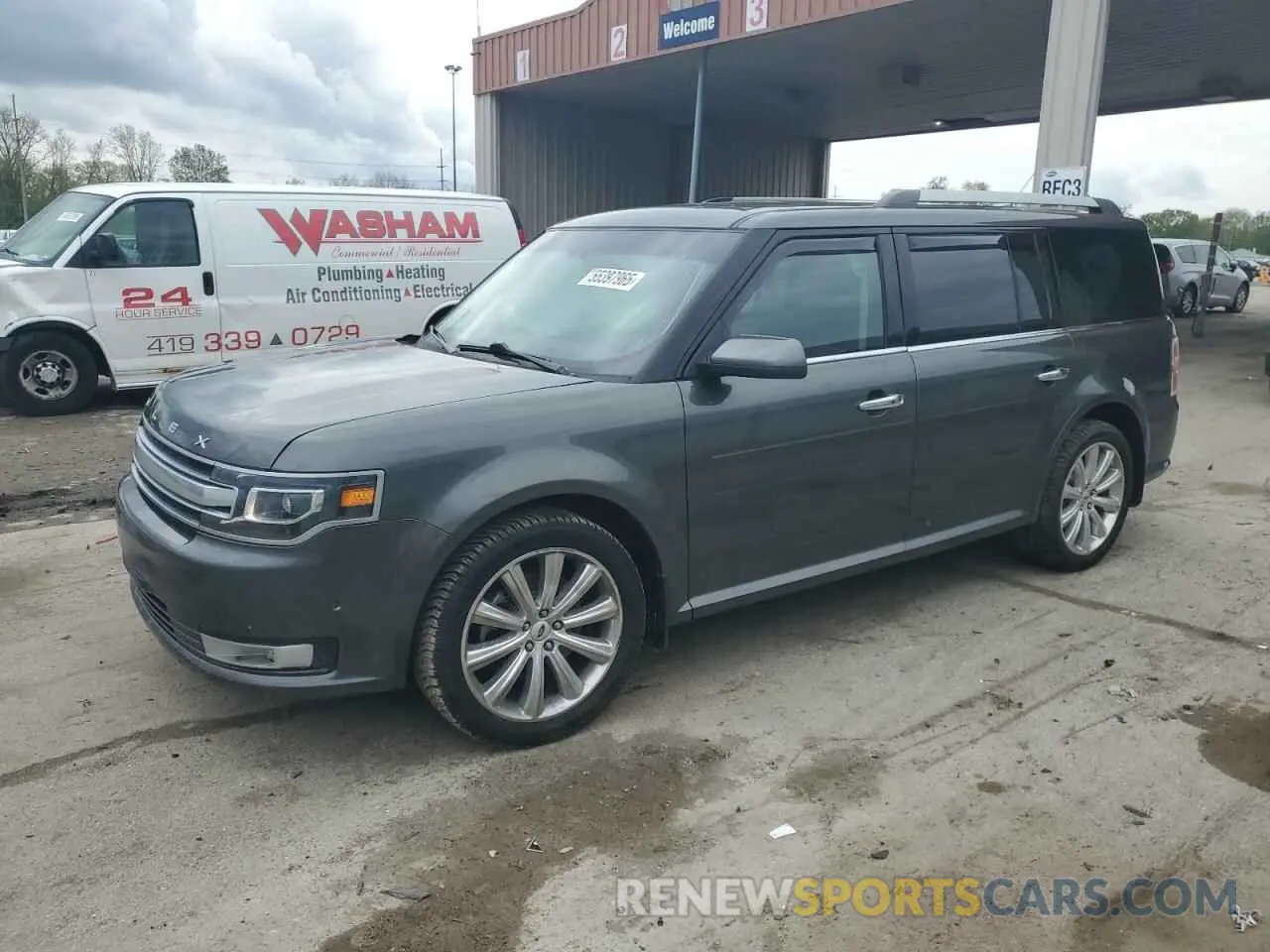 1 Photograph of a damaged car 2FMHK6D86KBA27216 FORD FLEX 2019