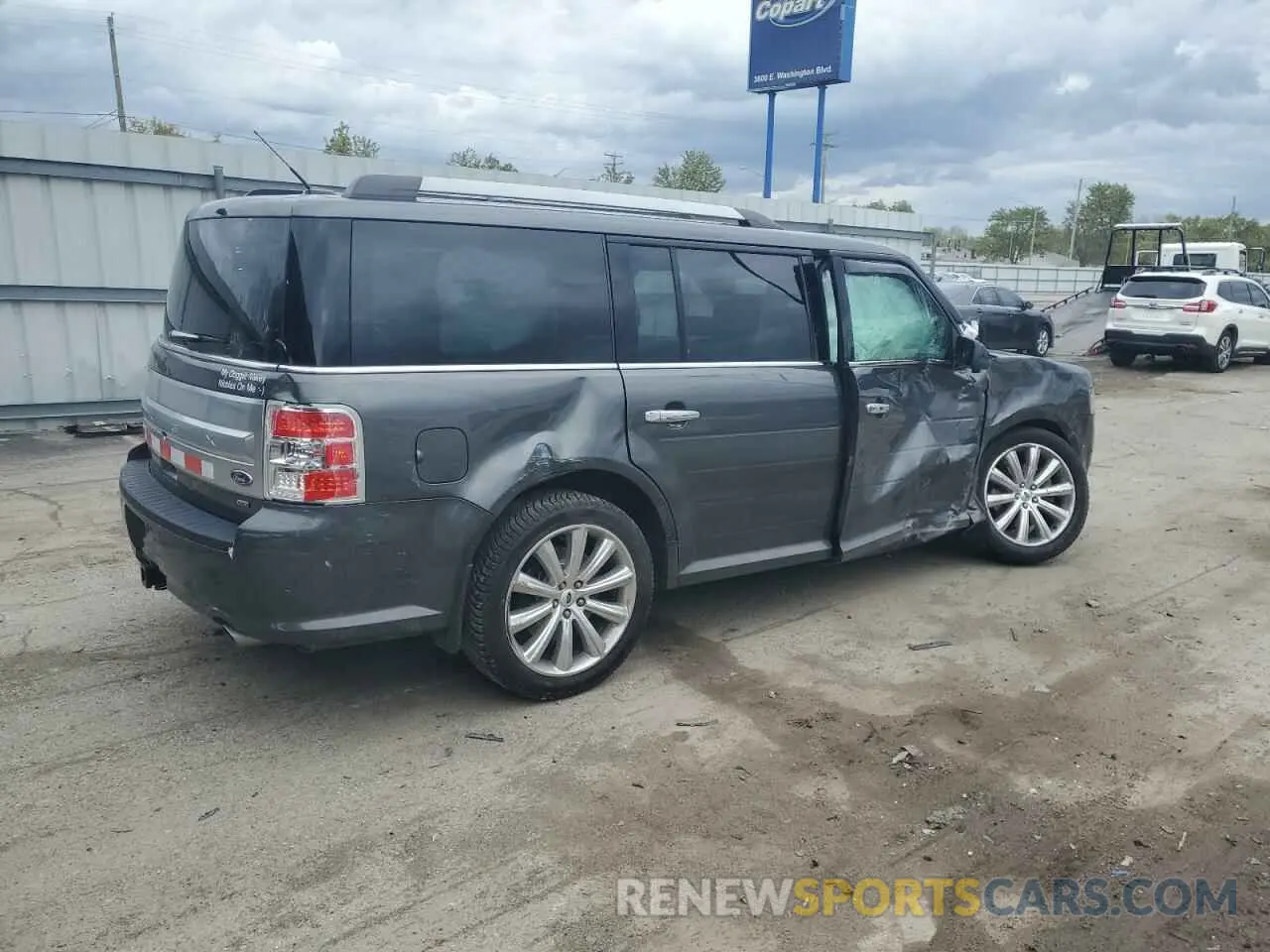3 Photograph of a damaged car 2FMHK6D86KBA27216 FORD FLEX 2019