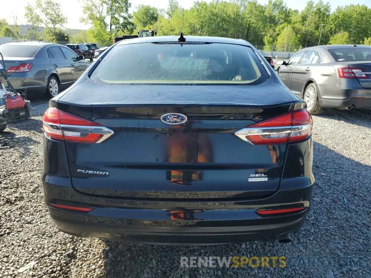 6 Photograph of a damaged car 3FA6P0CD0KR264655 FORD FUSION 2019