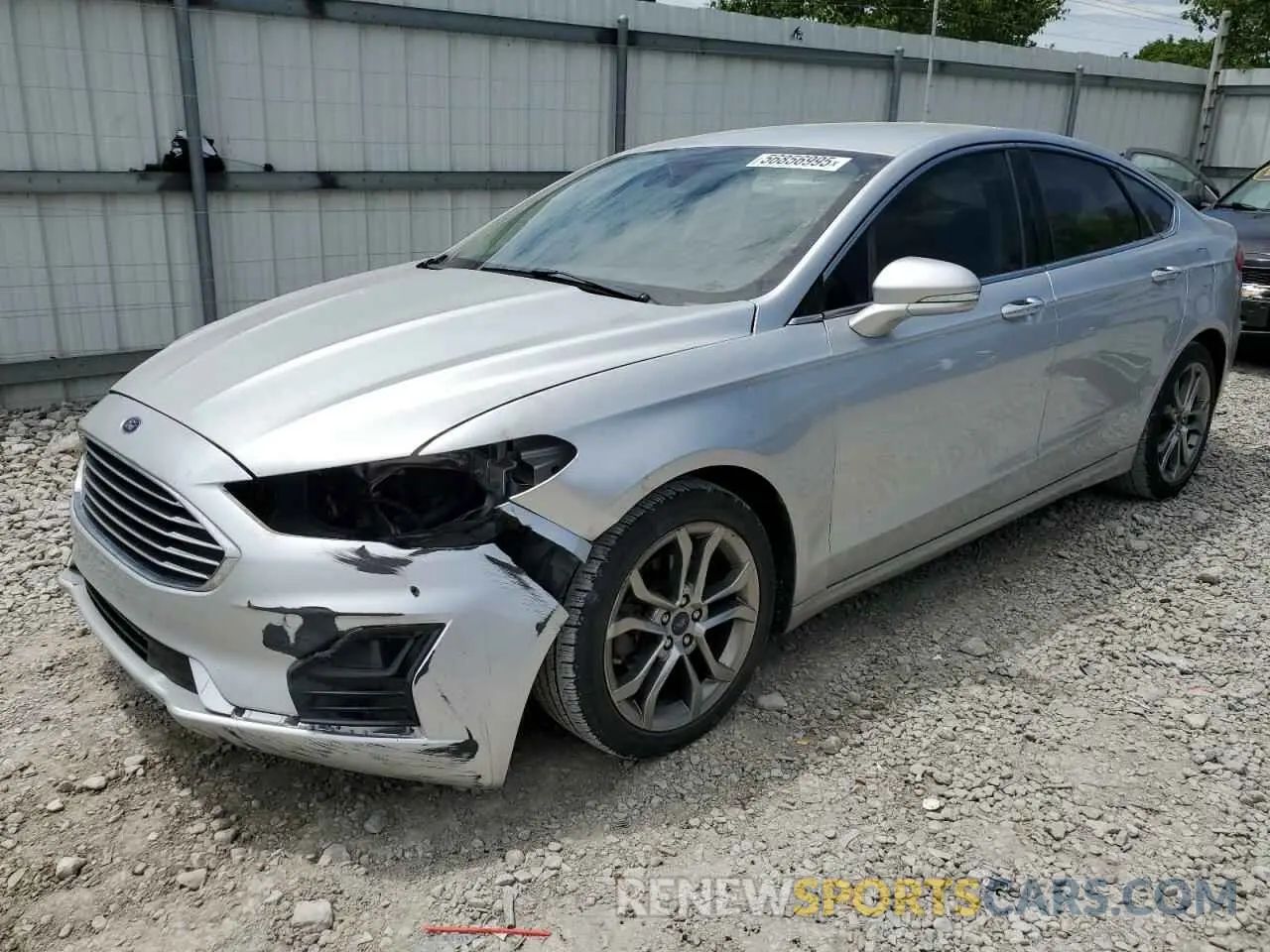 1 Photograph of a damaged car 3FA6P0CD3KR181754 FORD FUSION 2019
