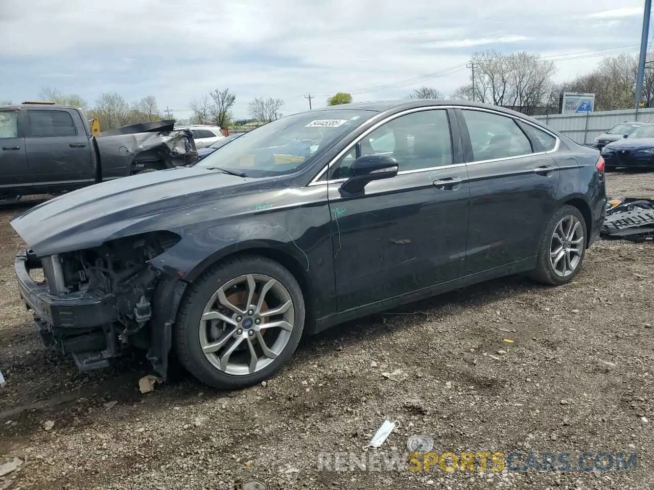 1 Photograph of a damaged car 3FA6P0CD6KR181070 FORD FUSION 2019