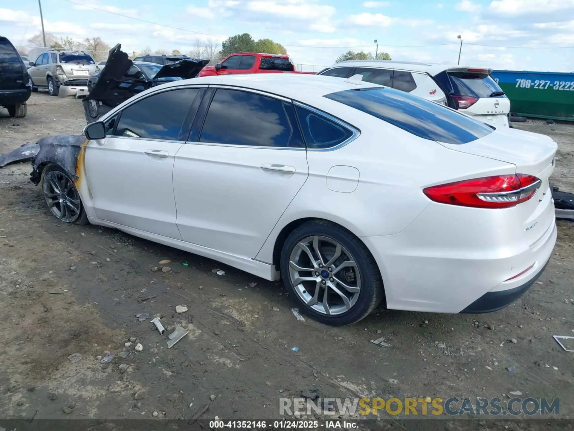 3 Photograph of a damaged car 3FA6P0CD7KR193115 FORD FUSION 2019