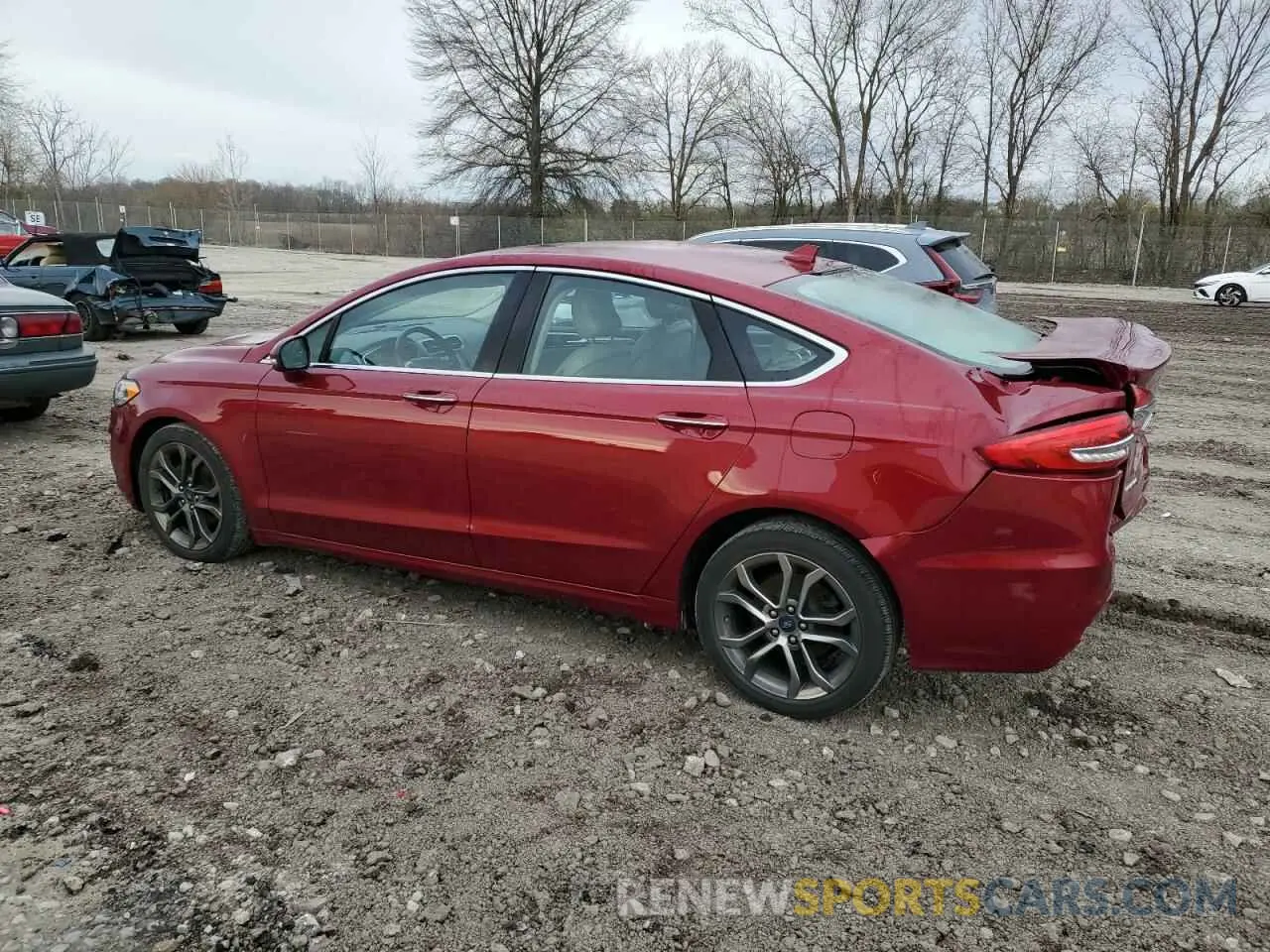 2 Photograph of a damaged car 3FA6P0CD9KR219746 FORD FUSION 2019
