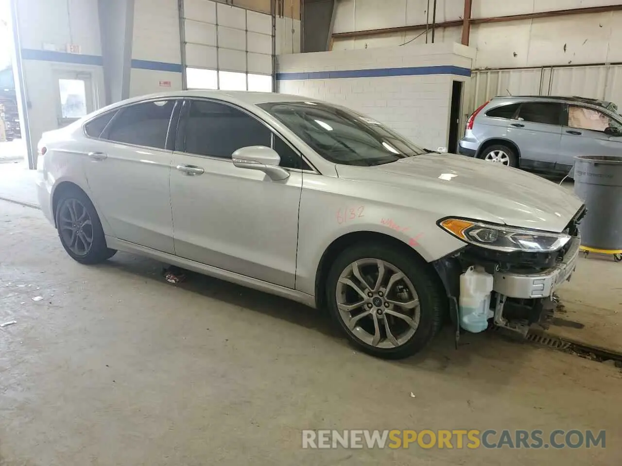4 Photograph of a damaged car 3FA6P0CDXKR145270 FORD FUSION 2019