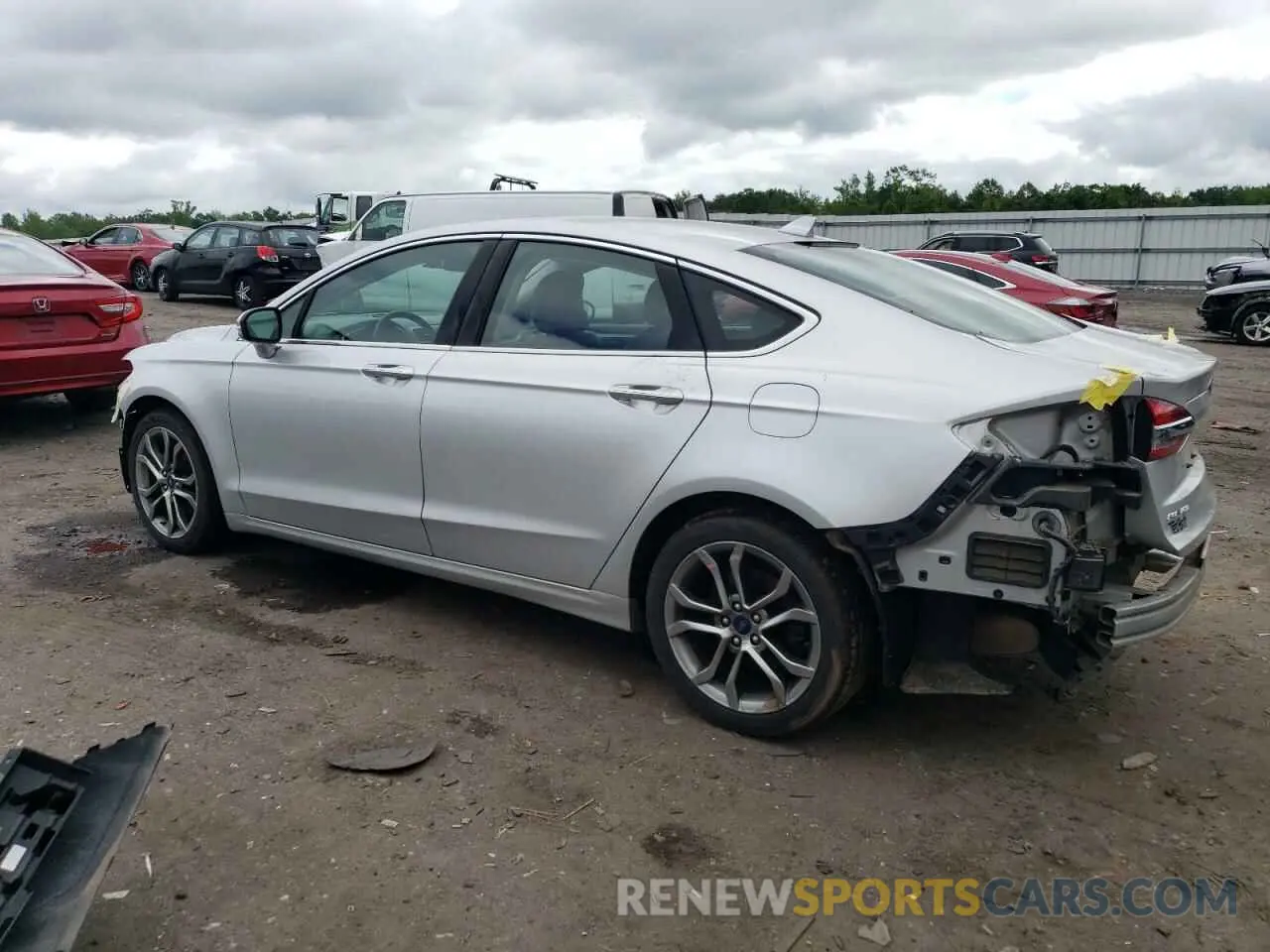 2 Photograph of a damaged car 3FA6P0CDXKR260208 FORD FUSION 2019