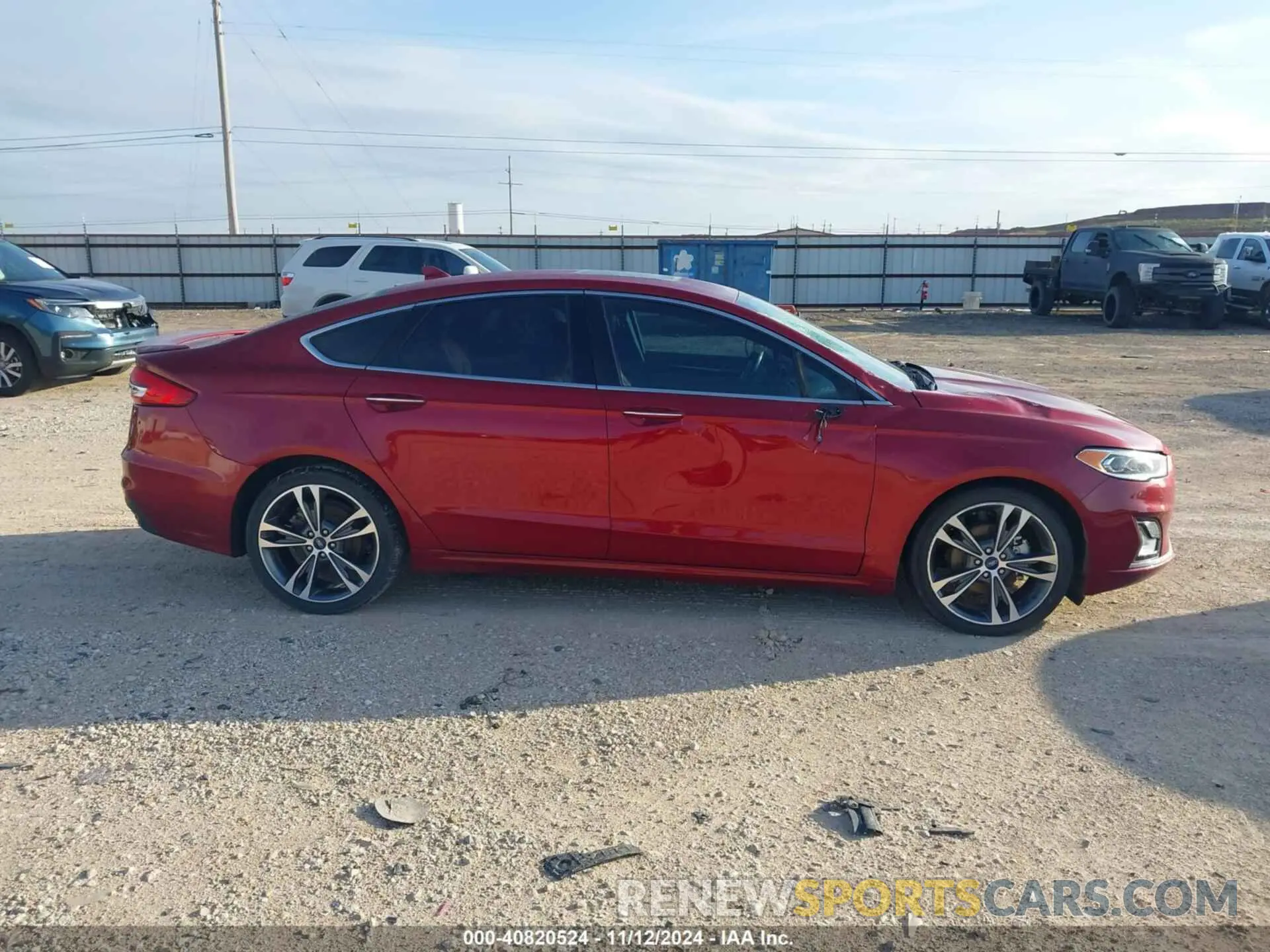 13 Photograph of a damaged car 3FA6P0D90KR241936 FORD FUSION 2019