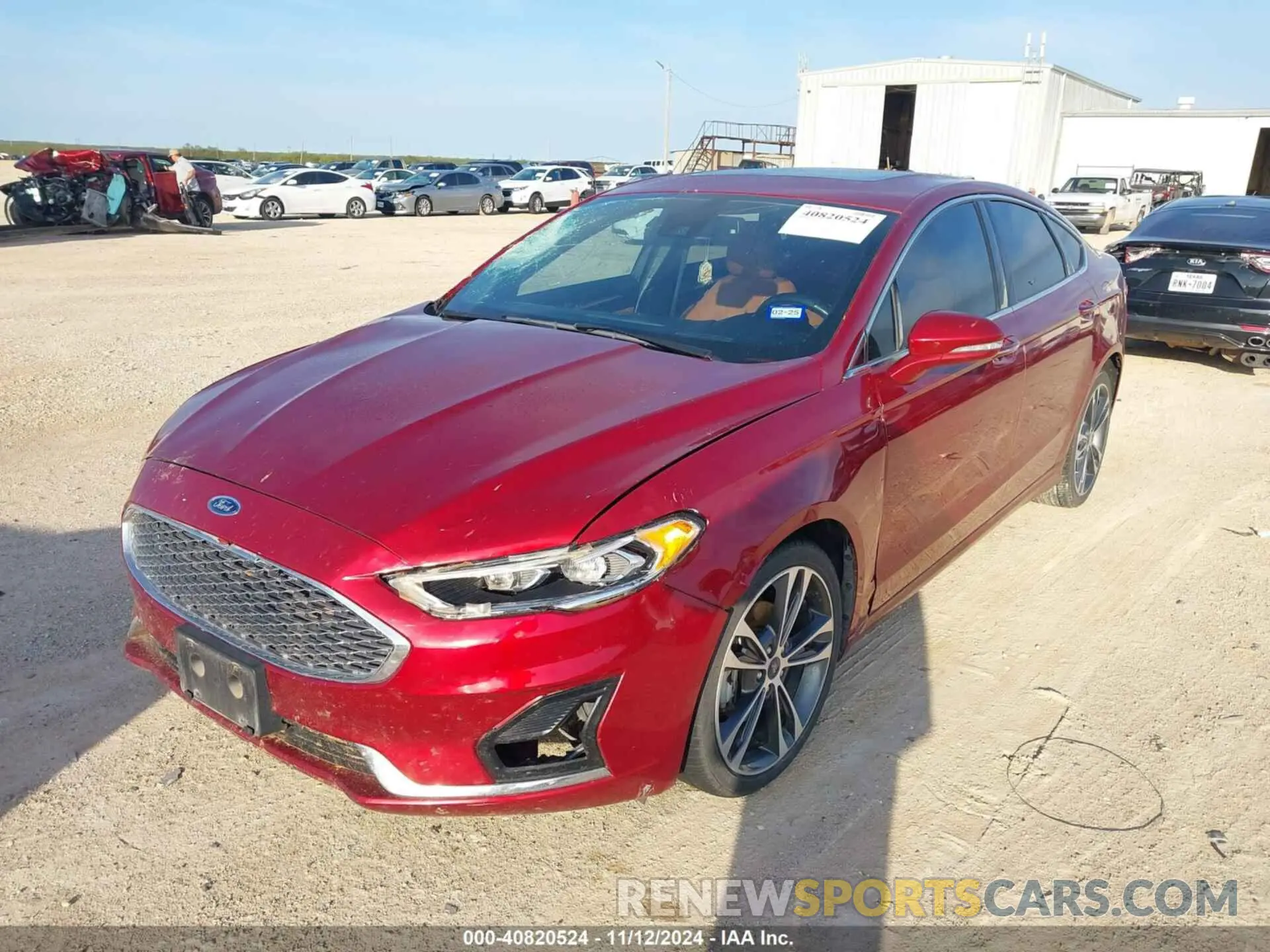 2 Photograph of a damaged car 3FA6P0D90KR241936 FORD FUSION 2019