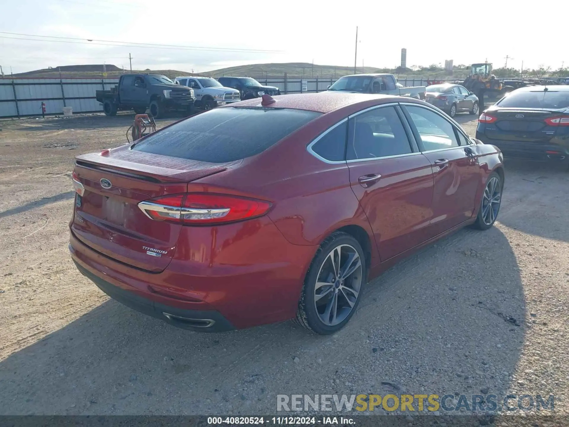 4 Photograph of a damaged car 3FA6P0D90KR241936 FORD FUSION 2019