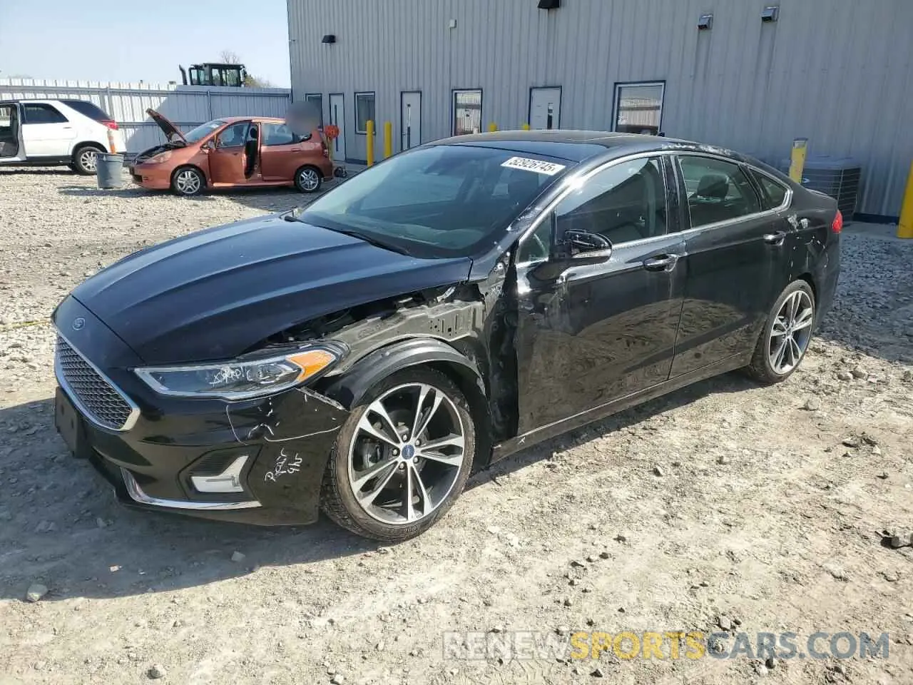 1 Photograph of a damaged car 3FA6P0D91KR124124 FORD FUSION 2019