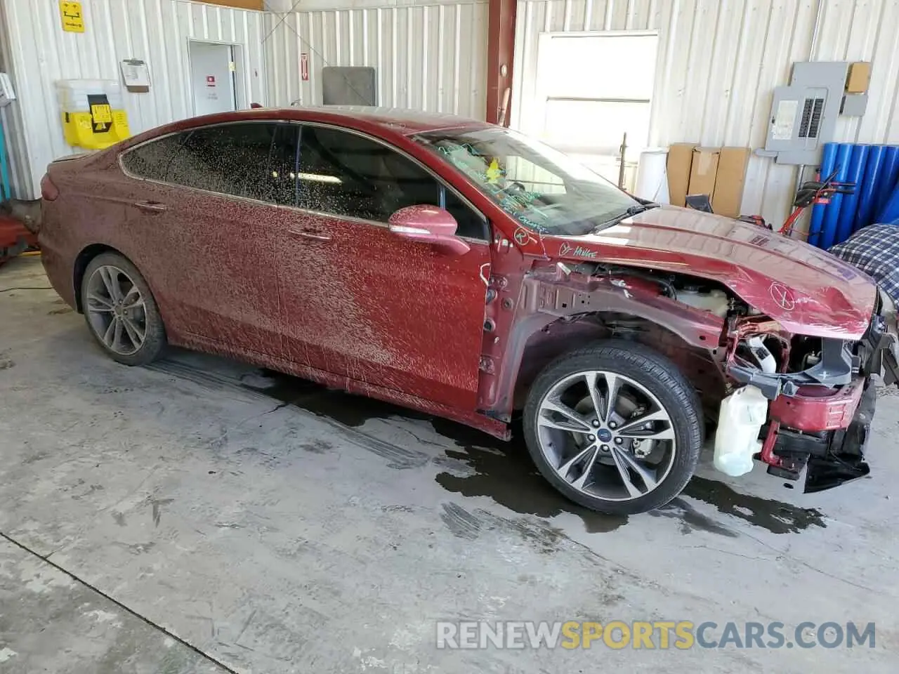 4 Photograph of a damaged car 3FA6P0D91KR206872 FORD FUSION 2019
