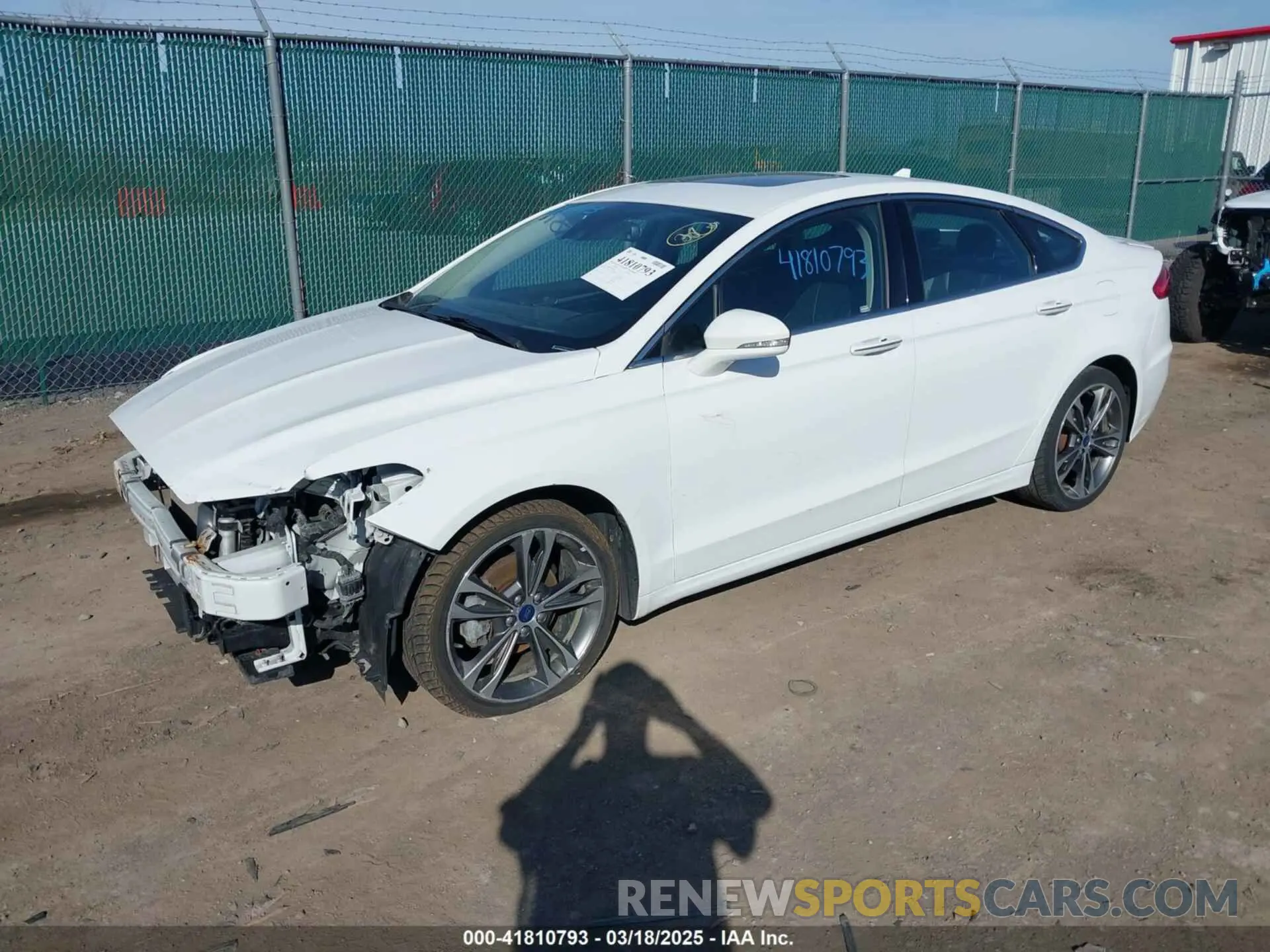 2 Photograph of a damaged car 3FA6P0D92KR106134 FORD FUSION 2019