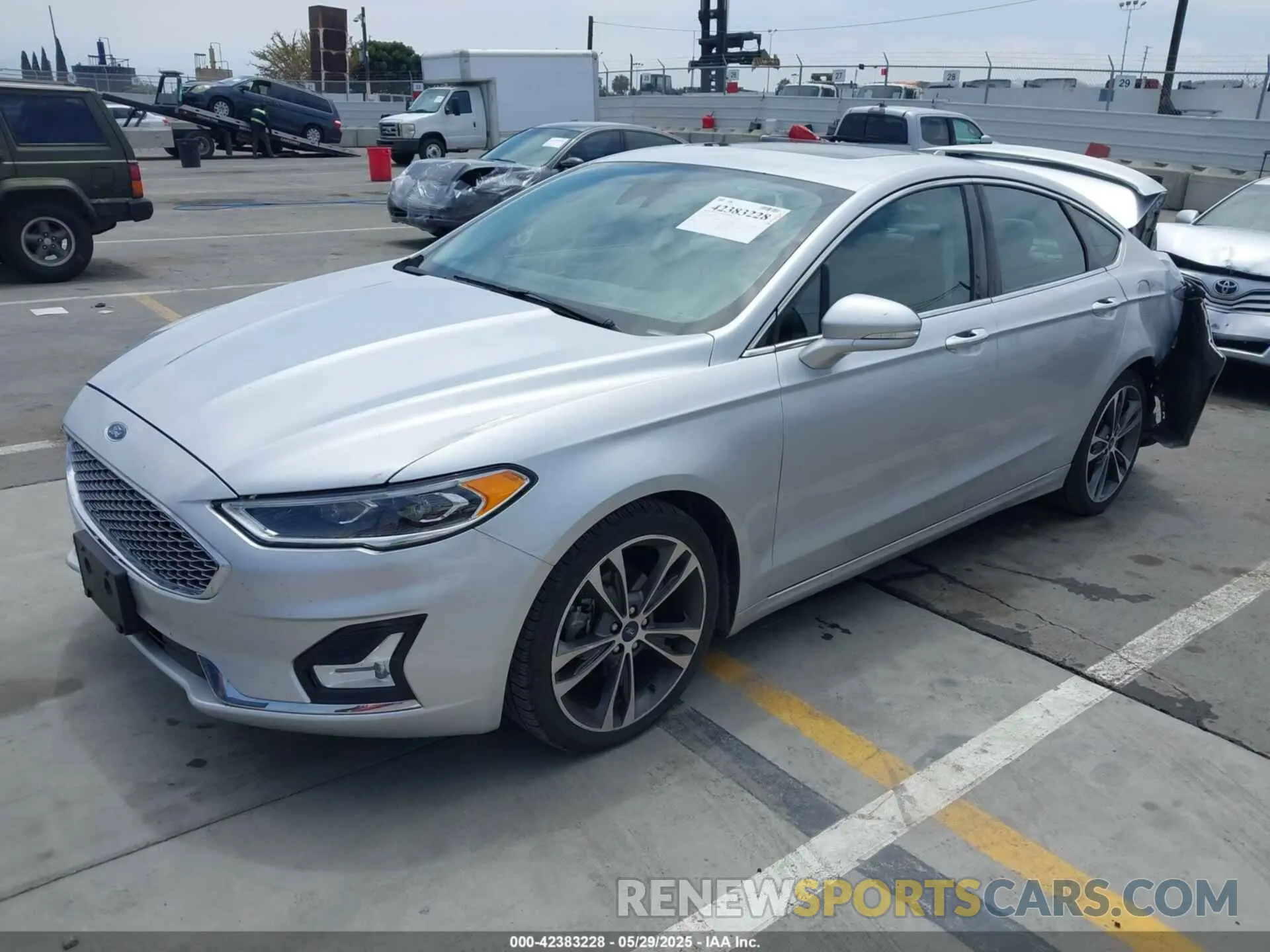 2 Photograph of a damaged car 3FA6P0D93KR153088 FORD FUSION 2019