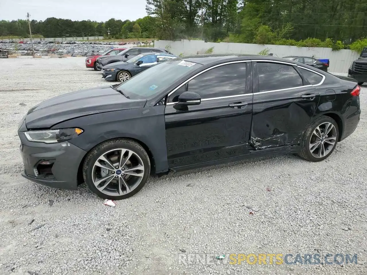 1 Photograph of a damaged car 3FA6P0D95KR184147 FORD FUSION 2019
