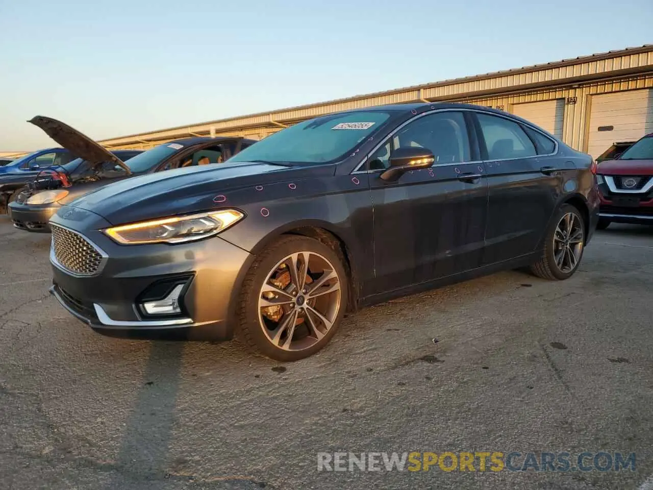 1 Photograph of a damaged car 3FA6P0D96KR204406 FORD FUSION 2019