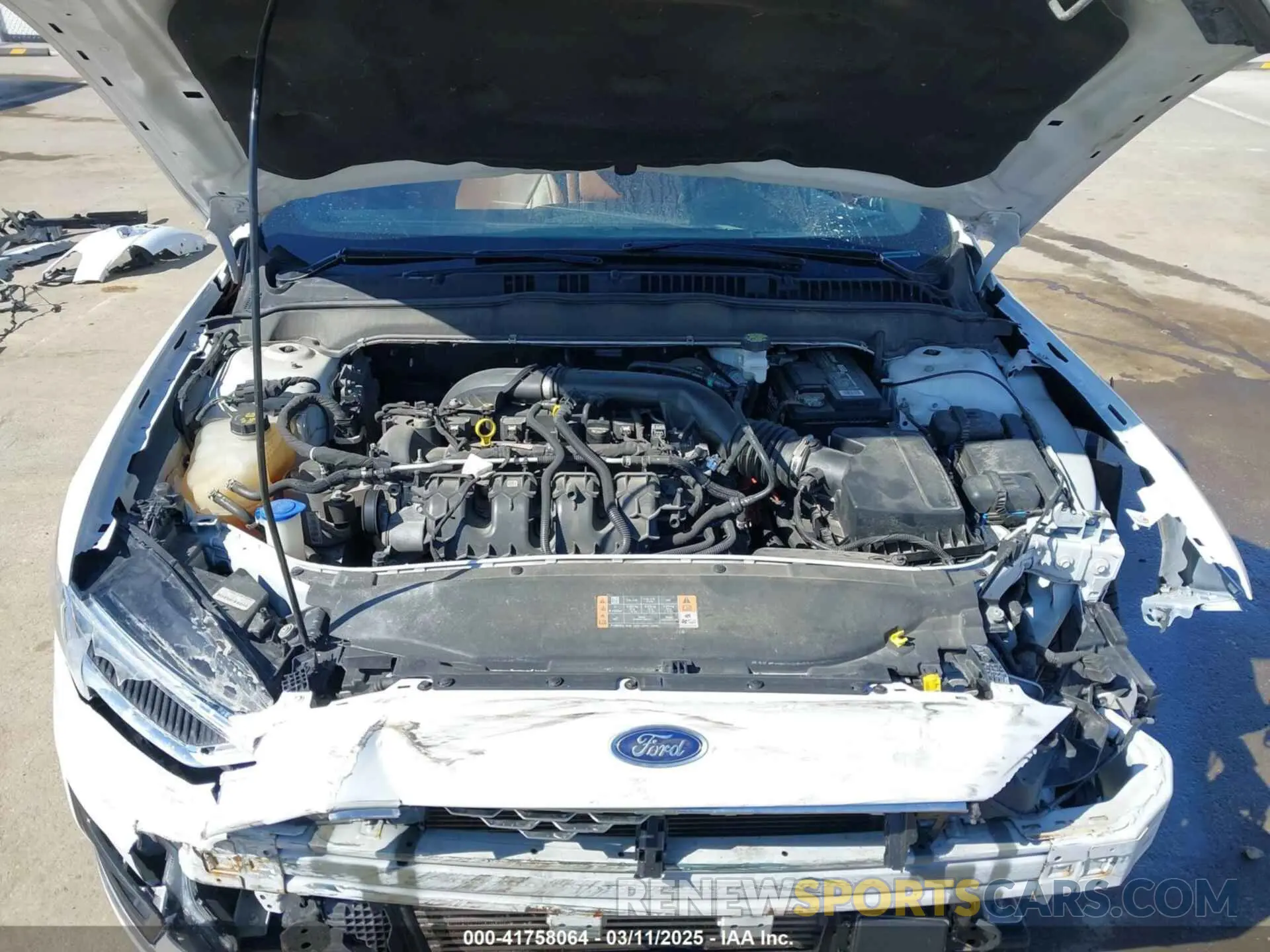 10 Photograph of a damaged car 3FA6P0D98KR241506 FORD FUSION 2019