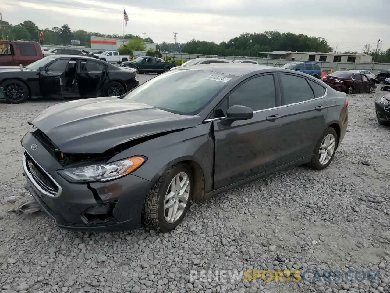 1 Photograph of a damaged car 3FA6P0G71KR283090 FORD FUSION 2019