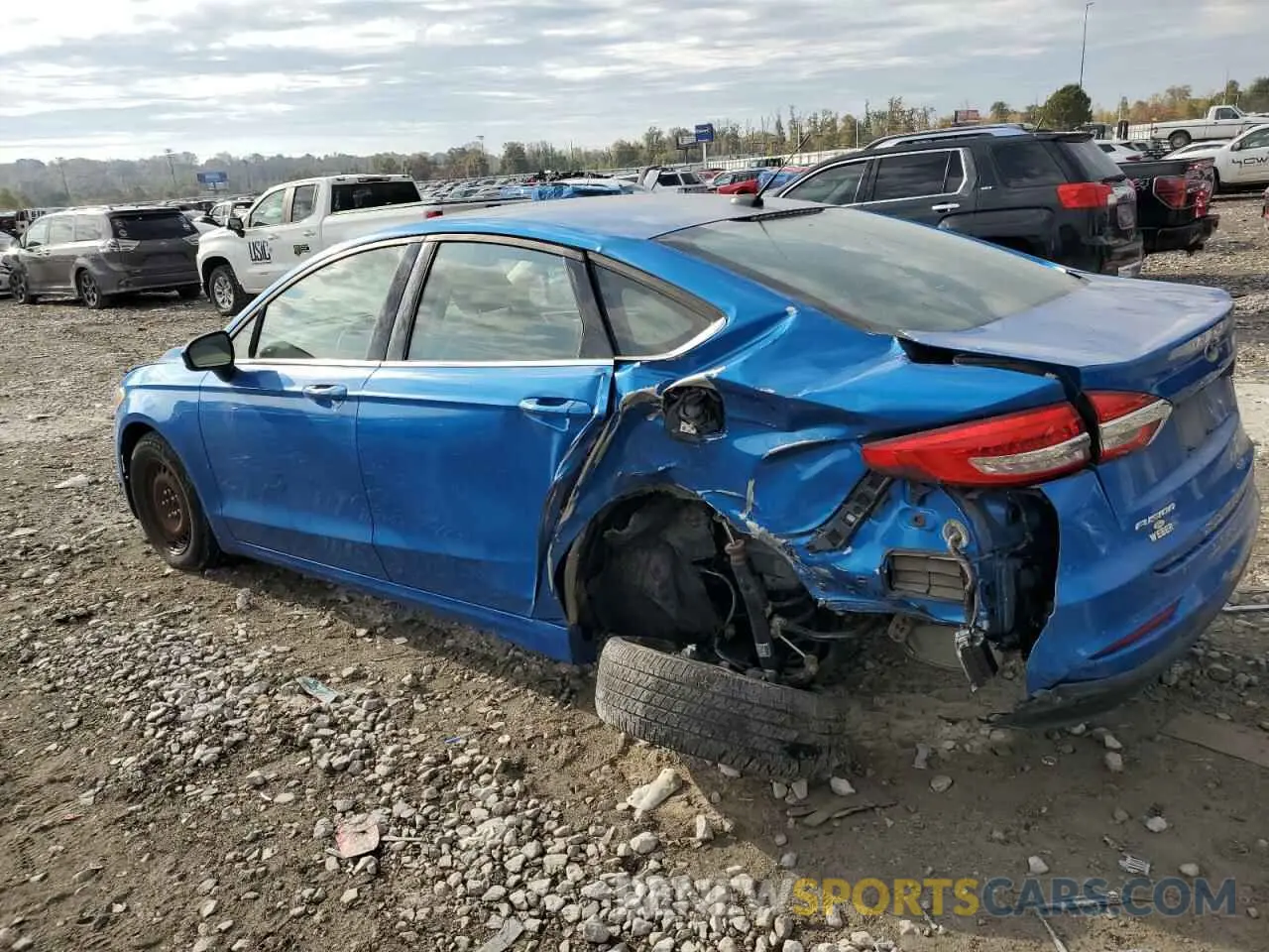 2 Photograph of a damaged car 3FA6P0G73KR283740 FORD FUSION 2019