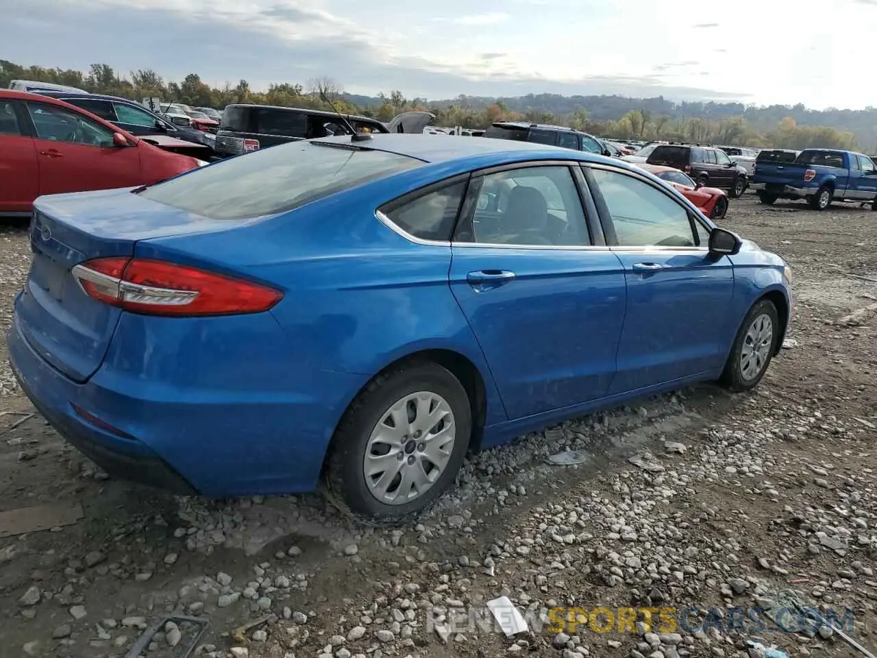 3 Photograph of a damaged car 3FA6P0G73KR283740 FORD FUSION 2019