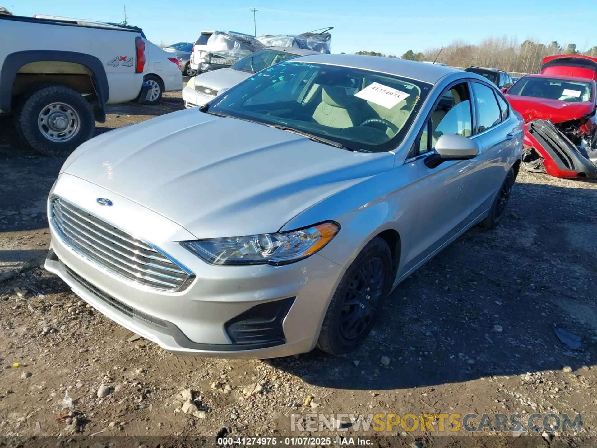 2 Photograph of a damaged car 3FA6P0G74KR160223 FORD FUSION 2019