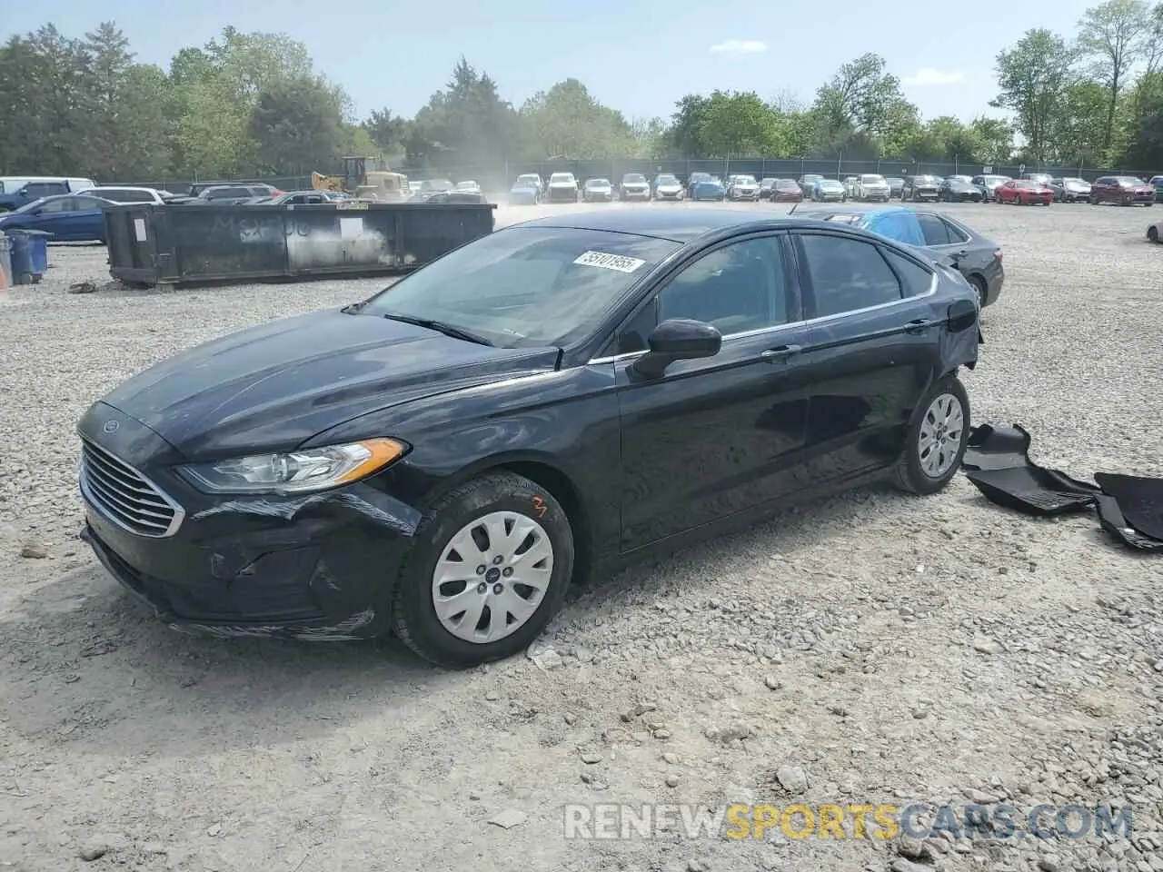 1 Photograph of a damaged car 3FA6P0G74KR213292 FORD FUSION 2019