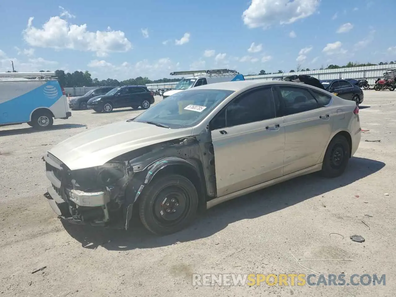 1 Photograph of a damaged car 3FA6P0G74KR246213 FORD FUSION 2019
