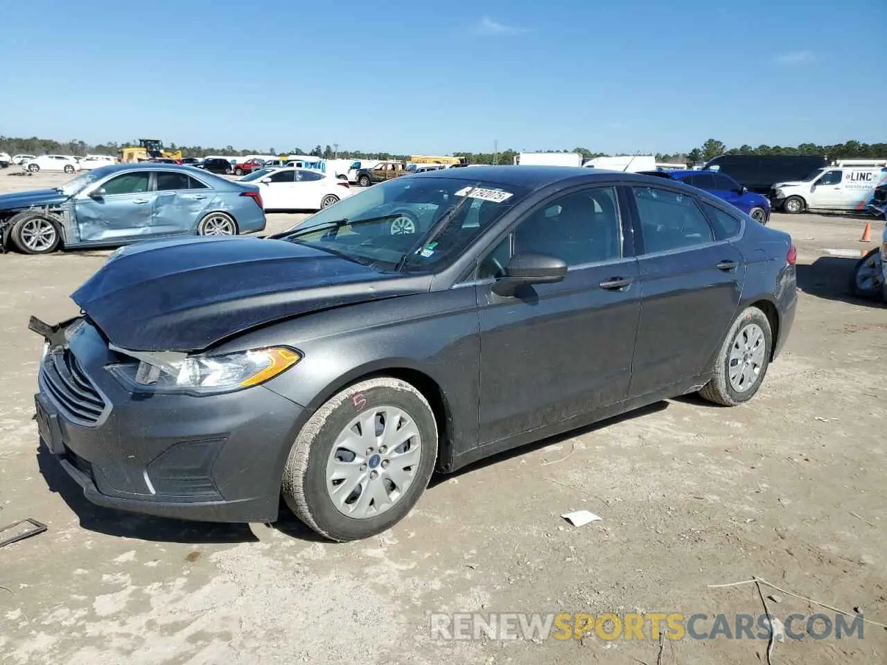 1 Photograph of a damaged car 3FA6P0G74KR250083 FORD FUSION 2019