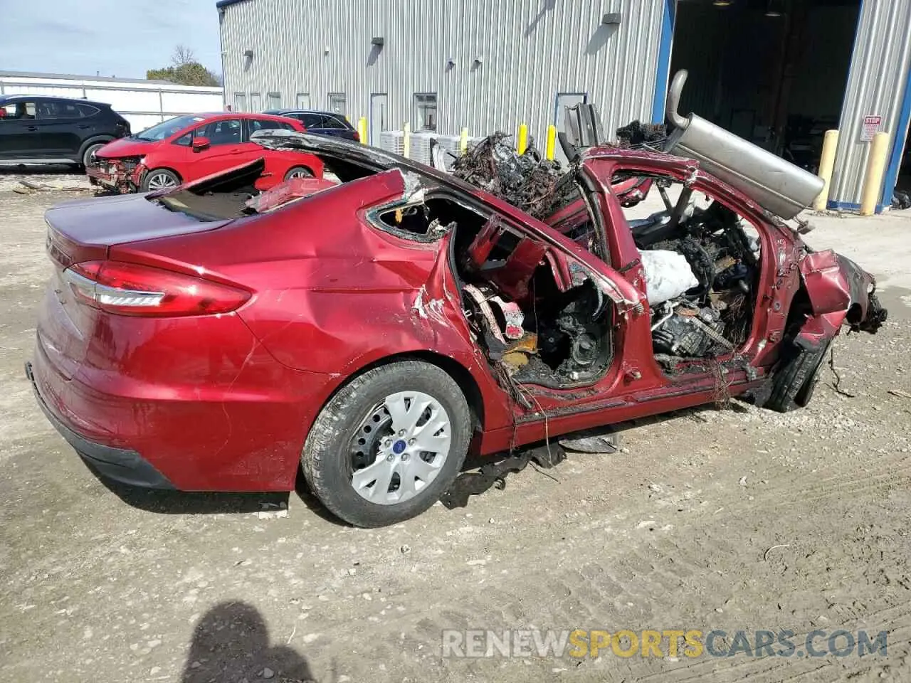 3 Photograph of a damaged car 3FA6P0G75KR129465 FORD FUSION 2019