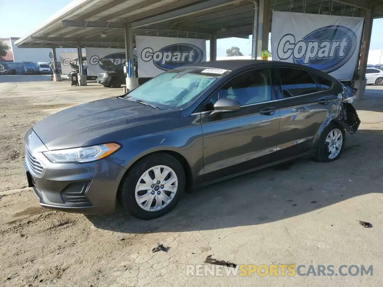 1 Photograph of a damaged car 3FA6P0G75KR216430 FORD FUSION 2019