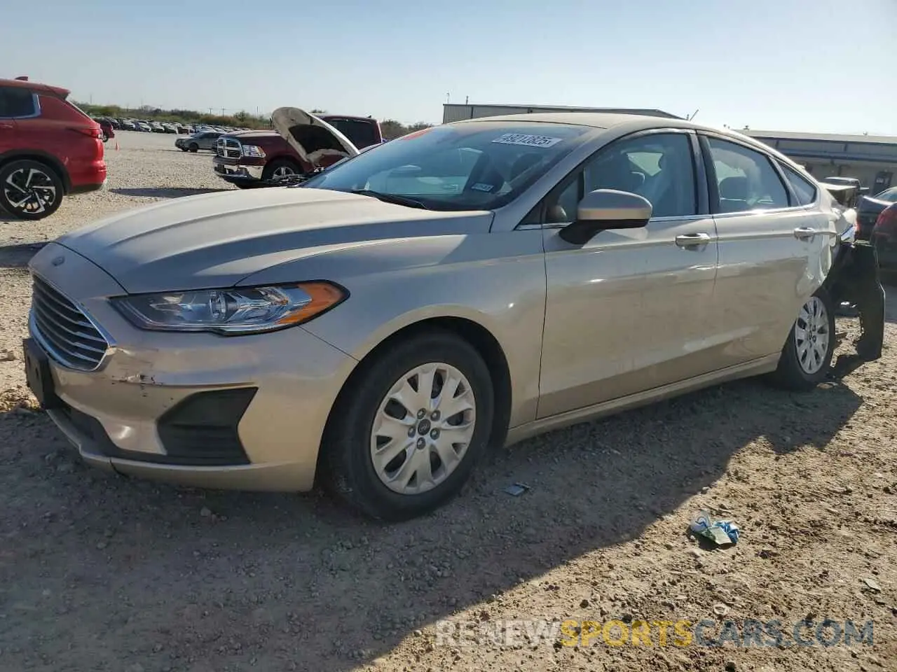 1 Photograph of a damaged car 3FA6P0G75KR250142 FORD FUSION 2019