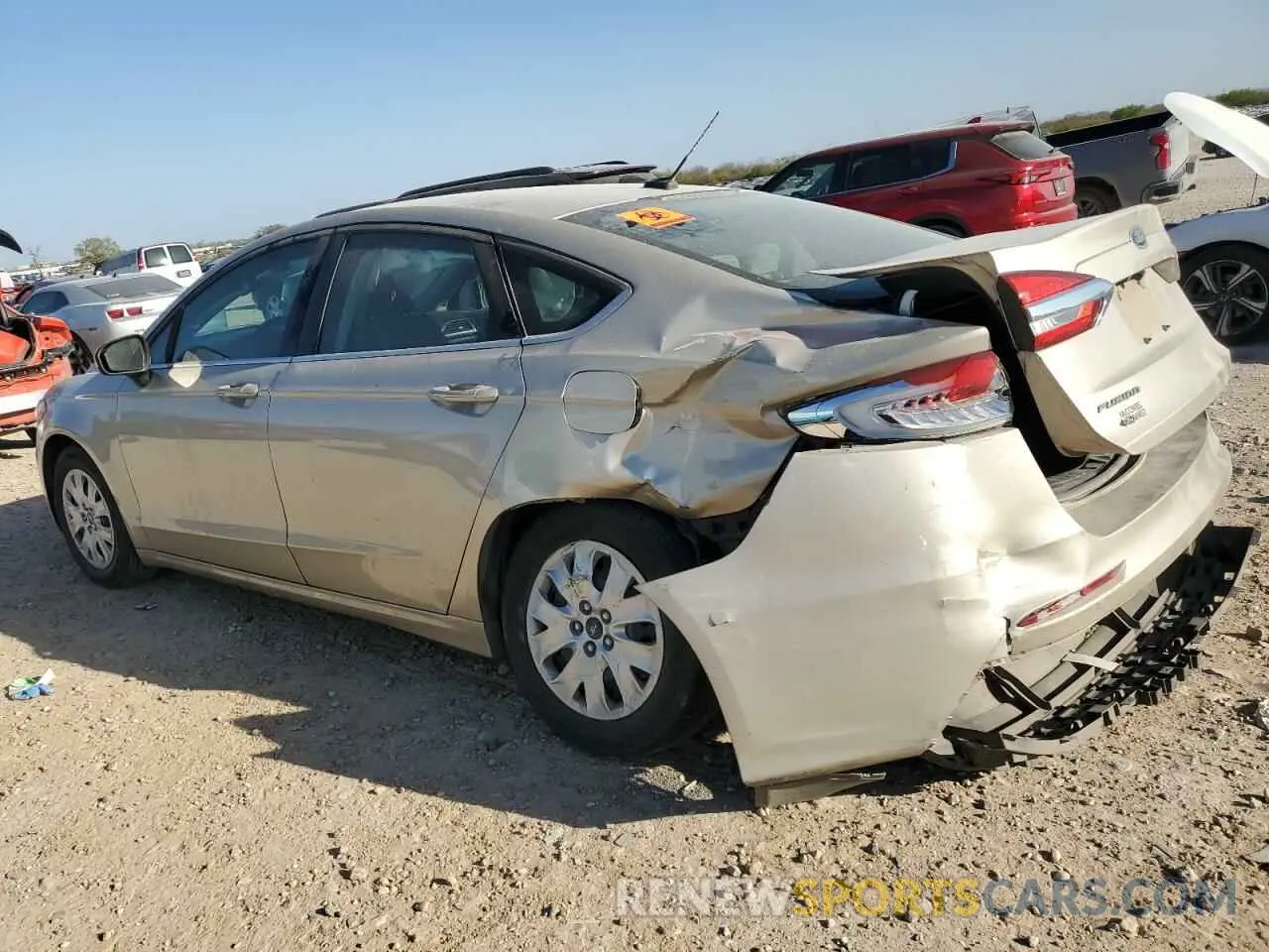 2 Photograph of a damaged car 3FA6P0G75KR250142 FORD FUSION 2019