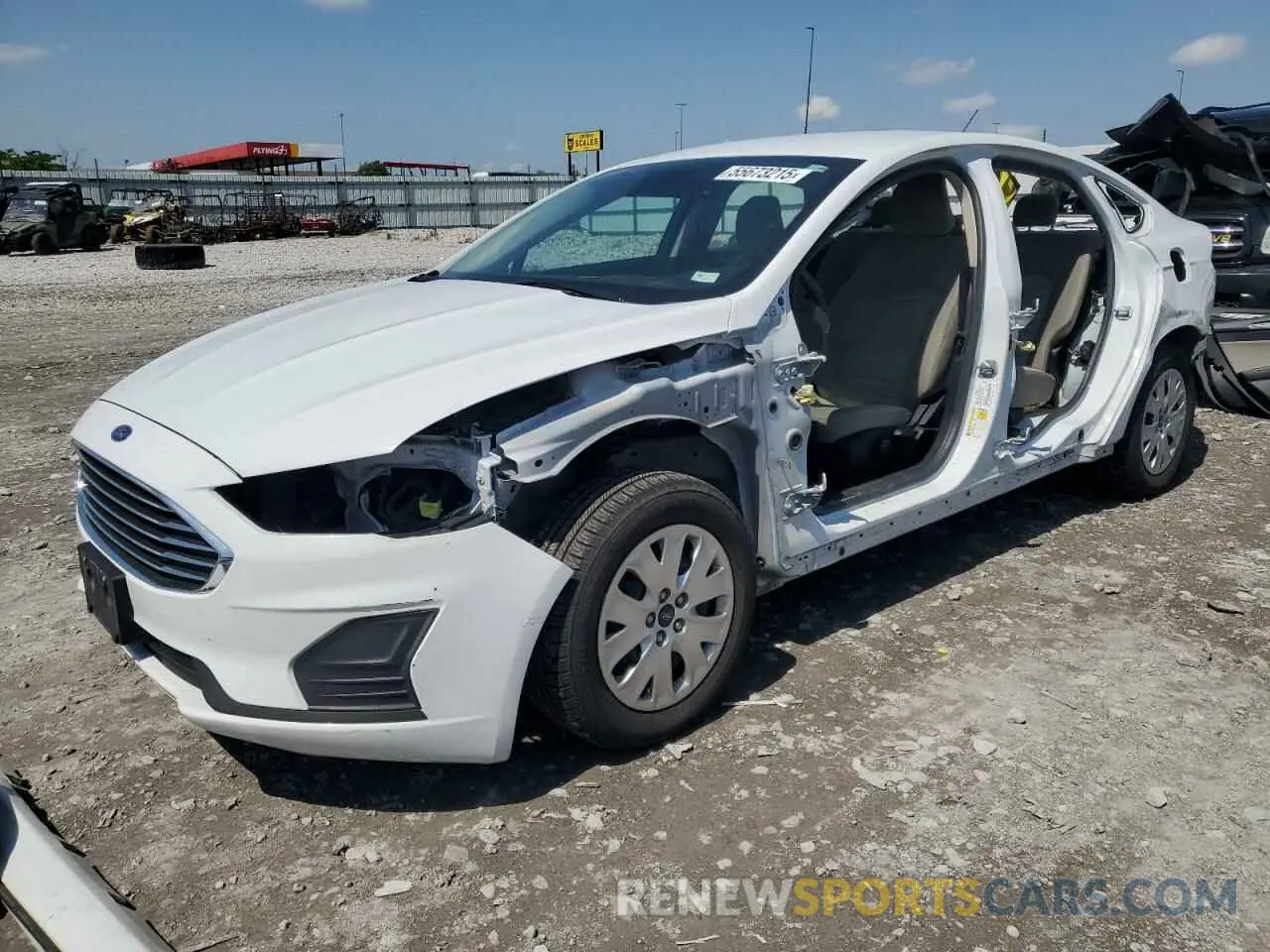 1 Photograph of a damaged car 3FA6P0G76KR133489 FORD FUSION 2019