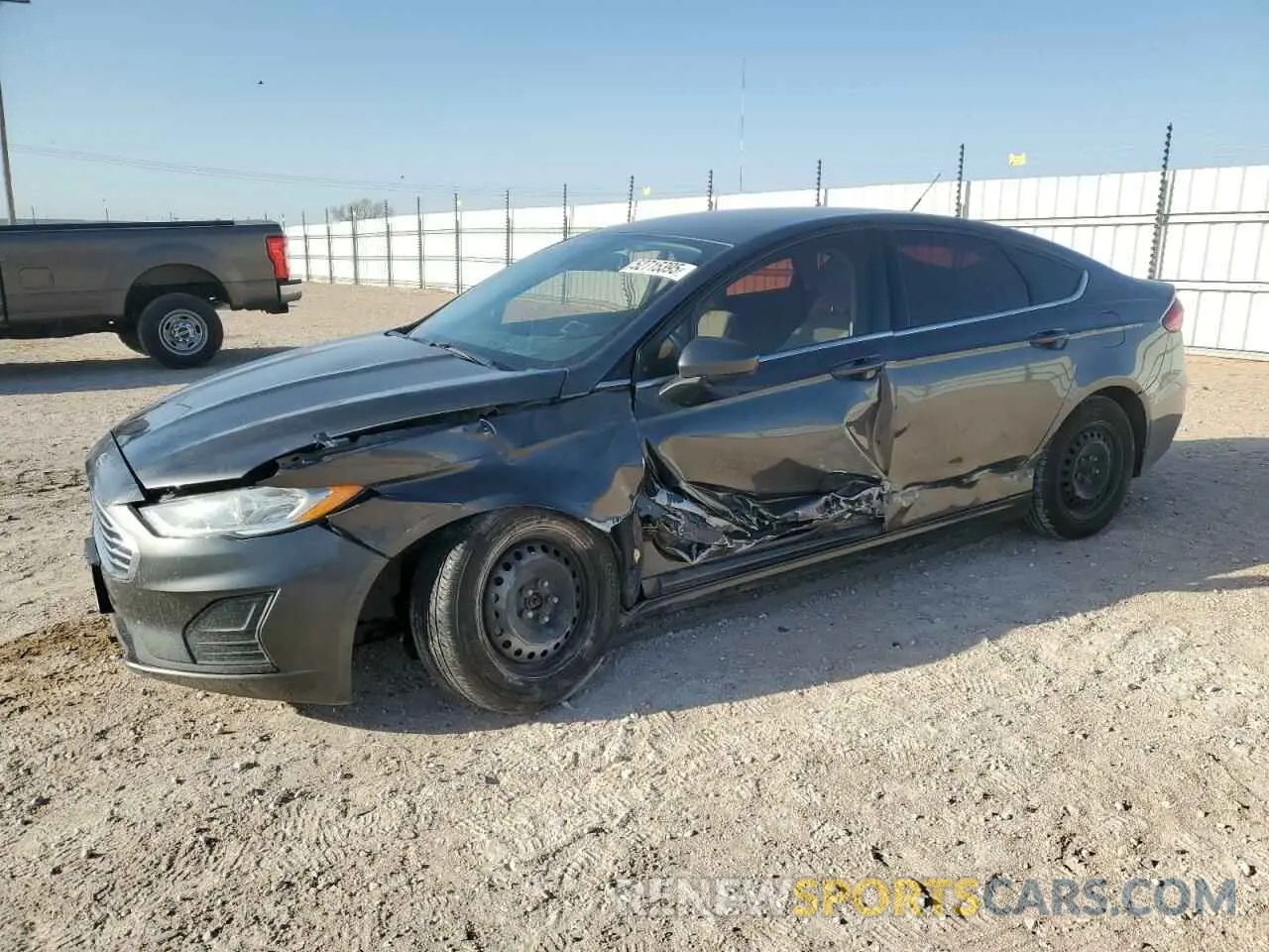 1 Photograph of a damaged car 3FA6P0G77KR171393 FORD FUSION 2019