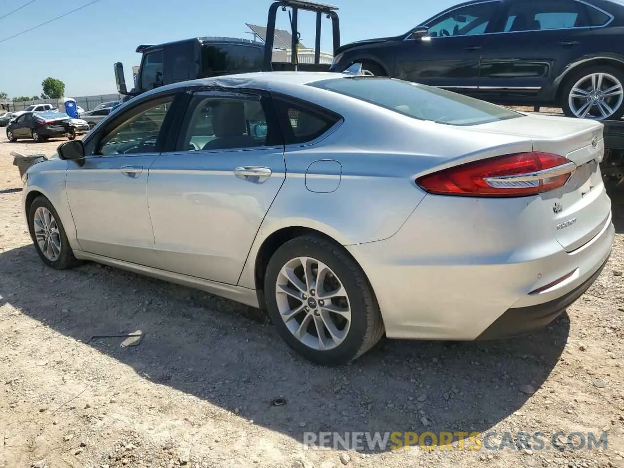 2 Photograph of a damaged car 3FA6P0H71KR265851 FORD FUSION 2019