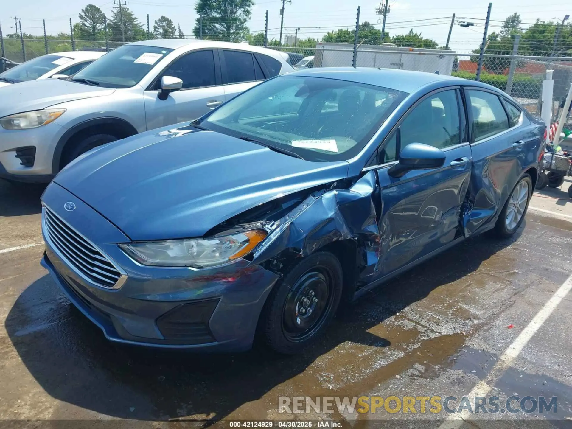 2 Photograph of a damaged car 3FA6P0H72KR123170 FORD FUSION 2019