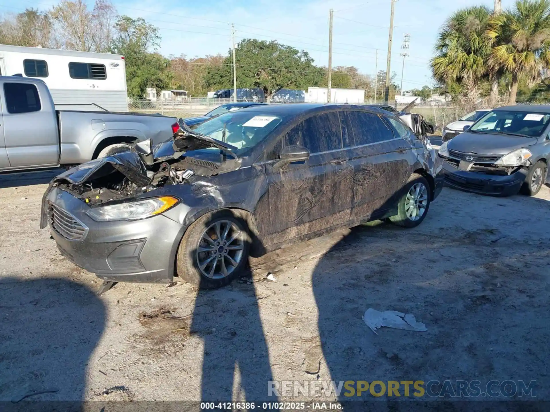 2 Photograph of a damaged car 3FA6P0H72KR136520 FORD FUSION 2019