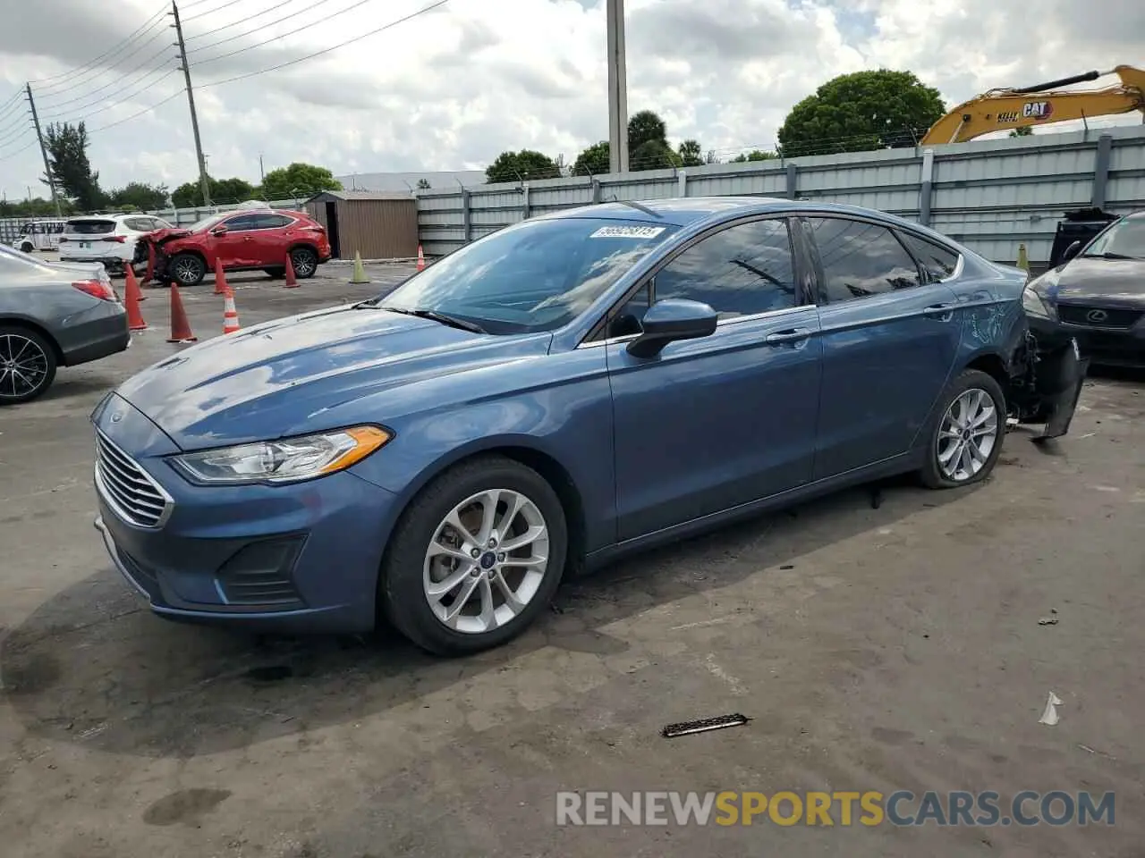 1 Photograph of a damaged car 3FA6P0H75KR209931 FORD FUSION 2019