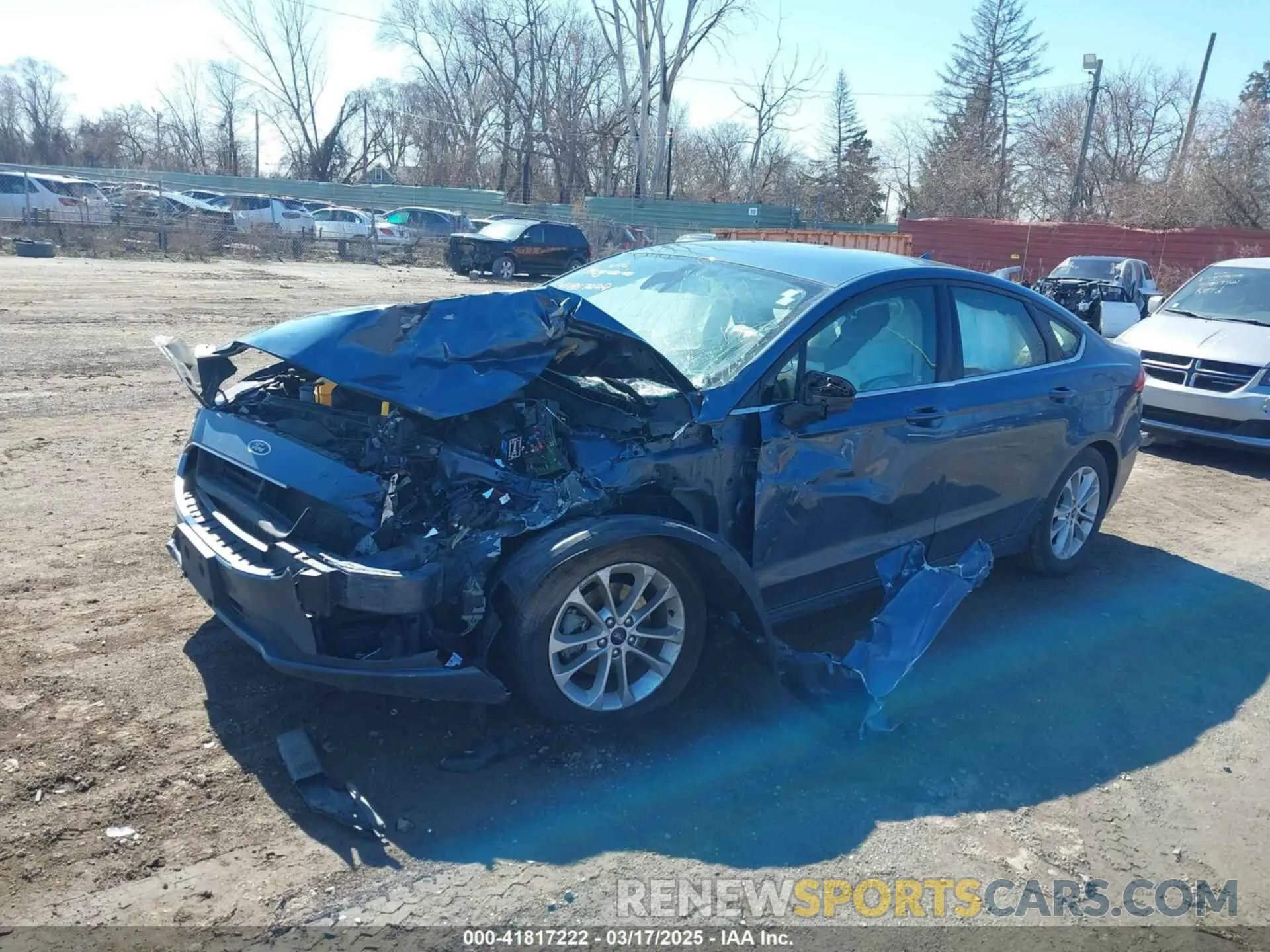2 Photograph of a damaged car 3FA6P0H75KR238698 FORD FUSION 2019