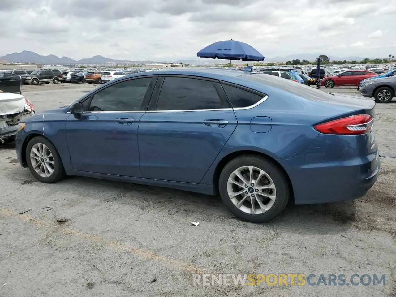 2 Photograph of a damaged car 3FA6P0H77KR122452 FORD FUSION 2019
