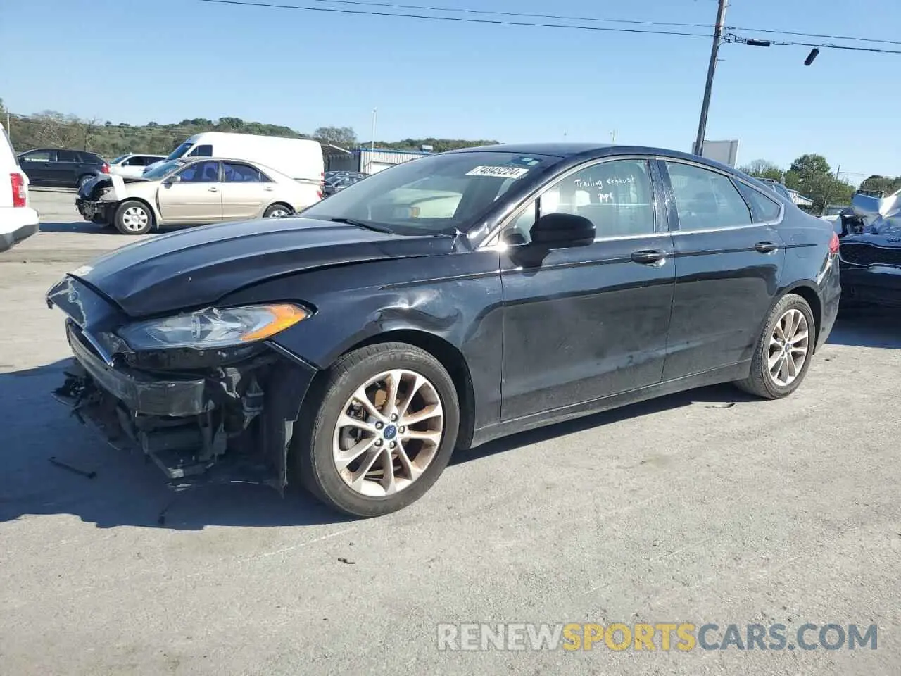 1 Photograph of a damaged car 3FA6P0H78KR209356 FORD FUSION 2019