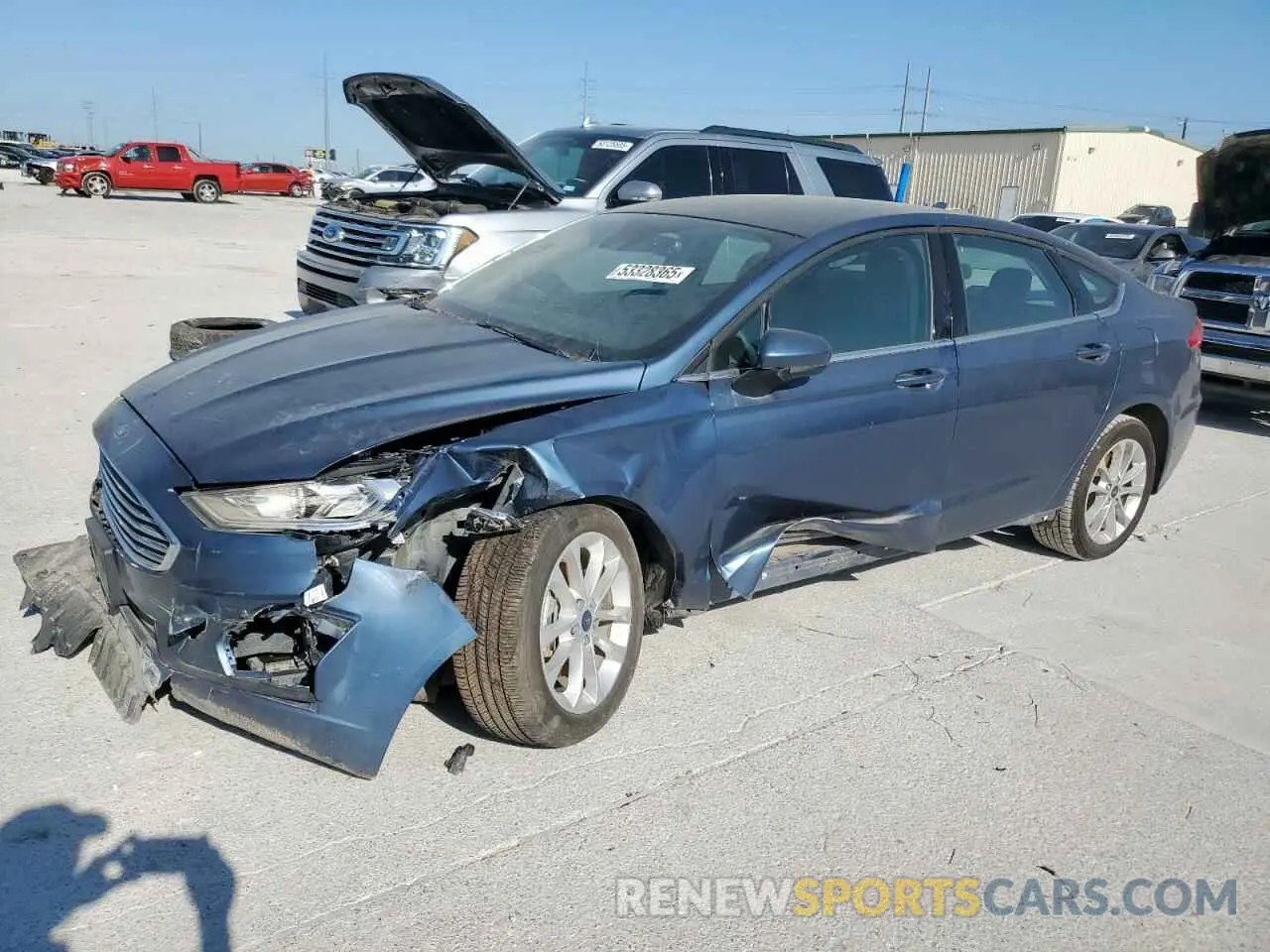 1 Photograph of a damaged car 3FA6P0H79KR149815 FORD FUSION 2019