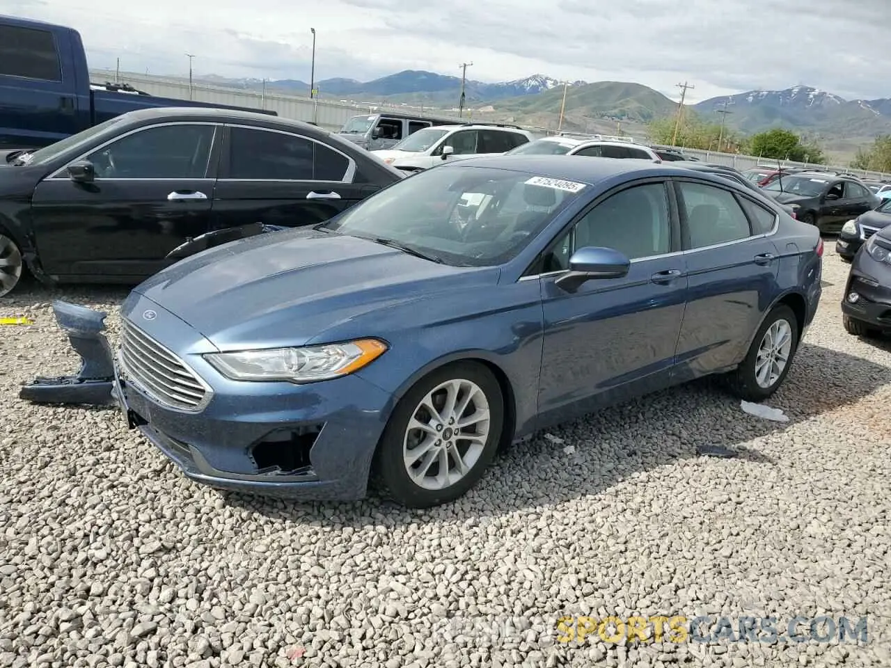 1 Photograph of a damaged car 3FA6P0HD0KR135467 FORD FUSION 2019