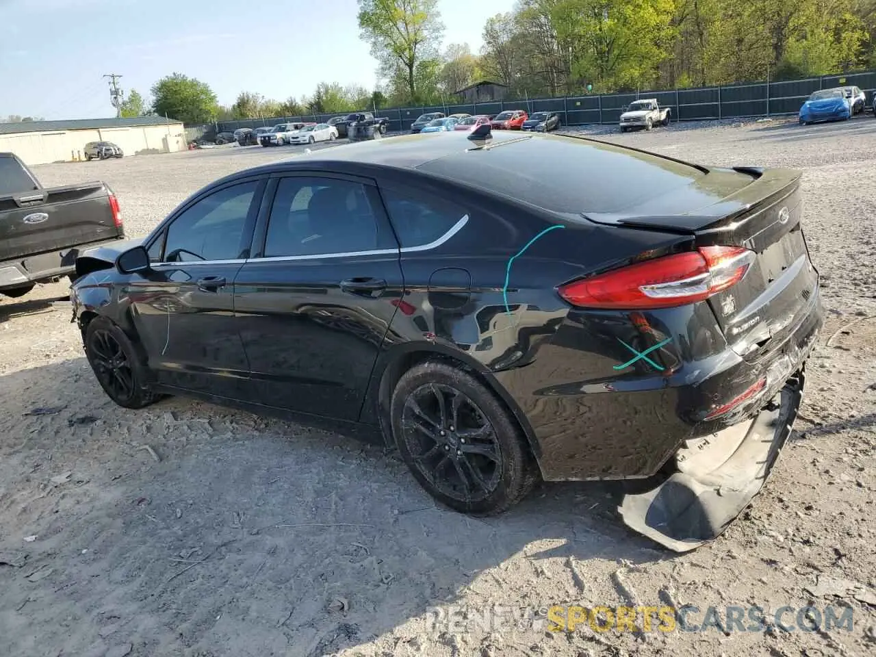2 Photograph of a damaged car 3FA6P0HD0KR160143 FORD FUSION 2019