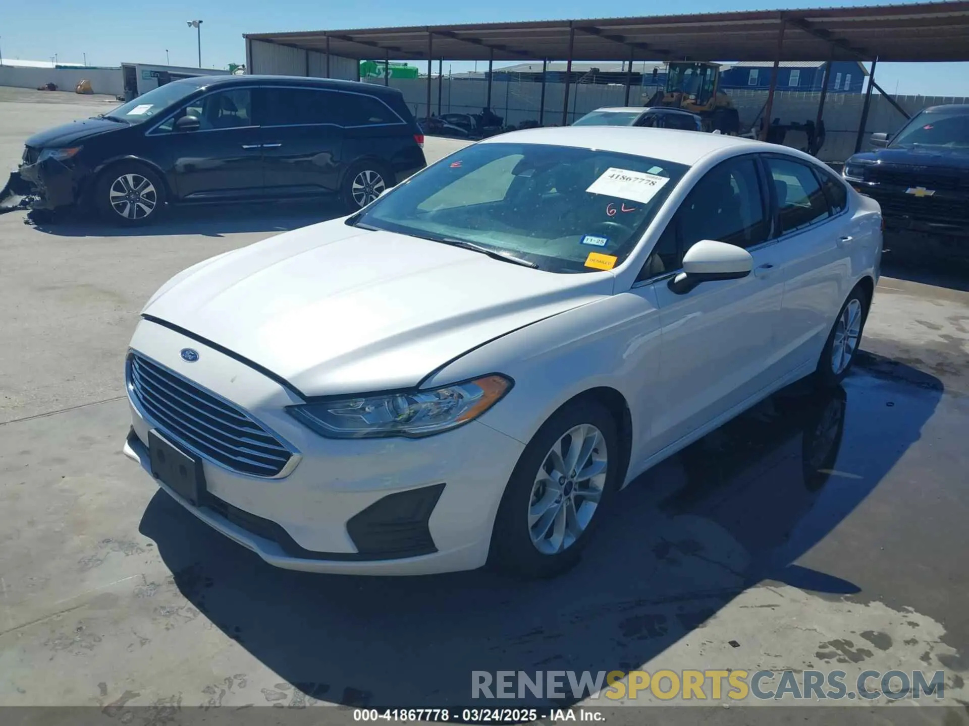 2 Photograph of a damaged car 3FA6P0HD0KR215531 FORD FUSION 2019