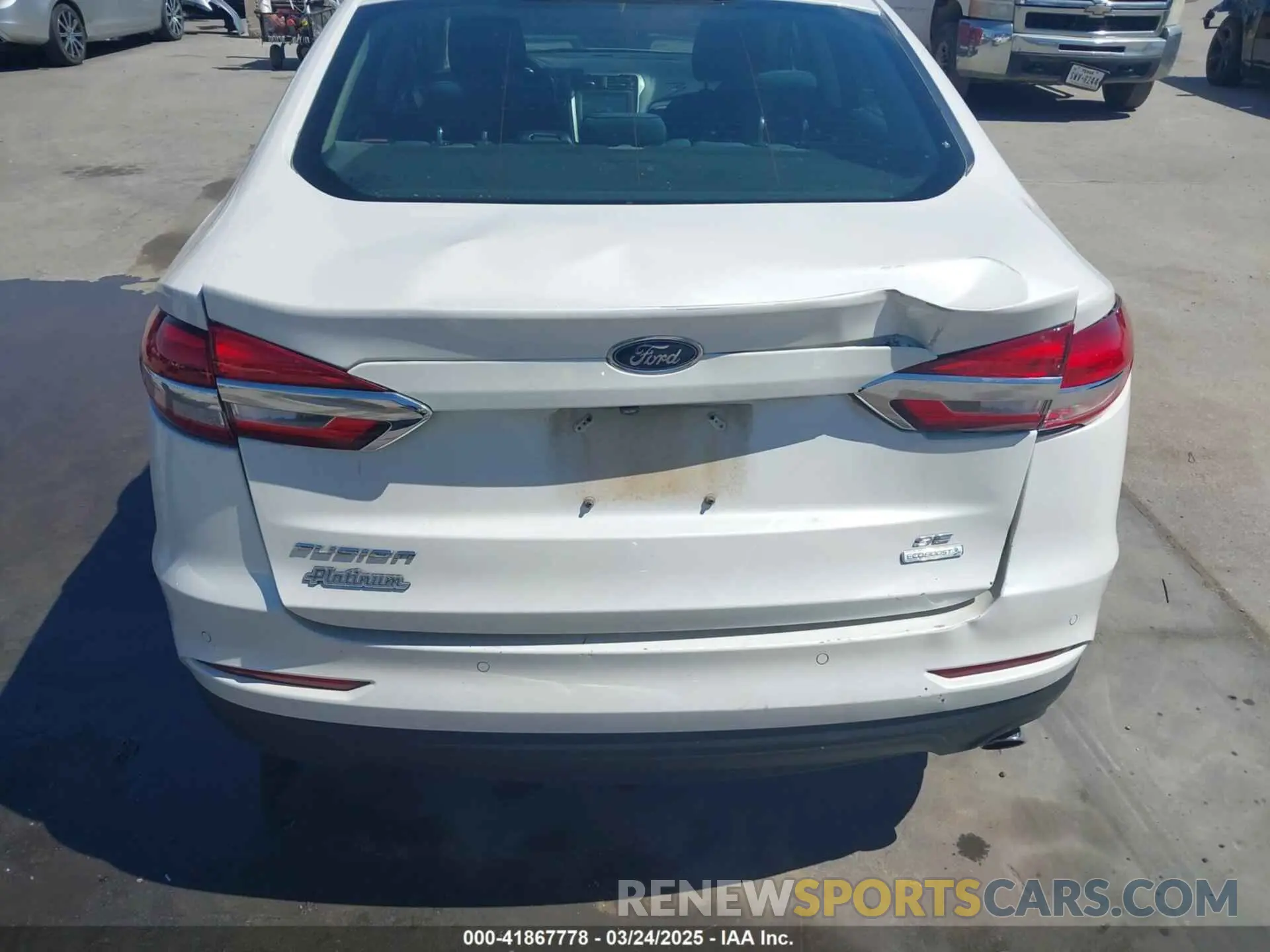 6 Photograph of a damaged car 3FA6P0HD0KR215531 FORD FUSION 2019