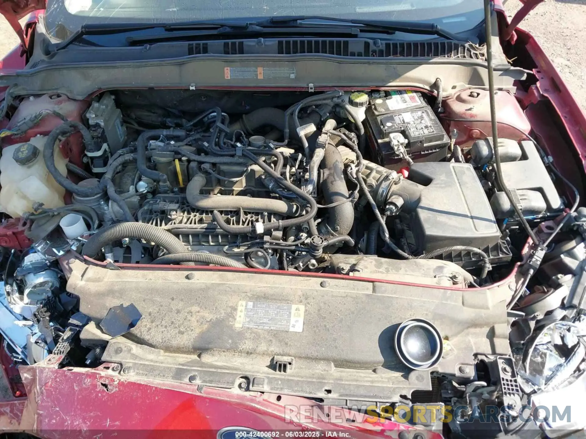 10 Photograph of a damaged car 3FA6P0HD1KR159485 FORD FUSION 2019