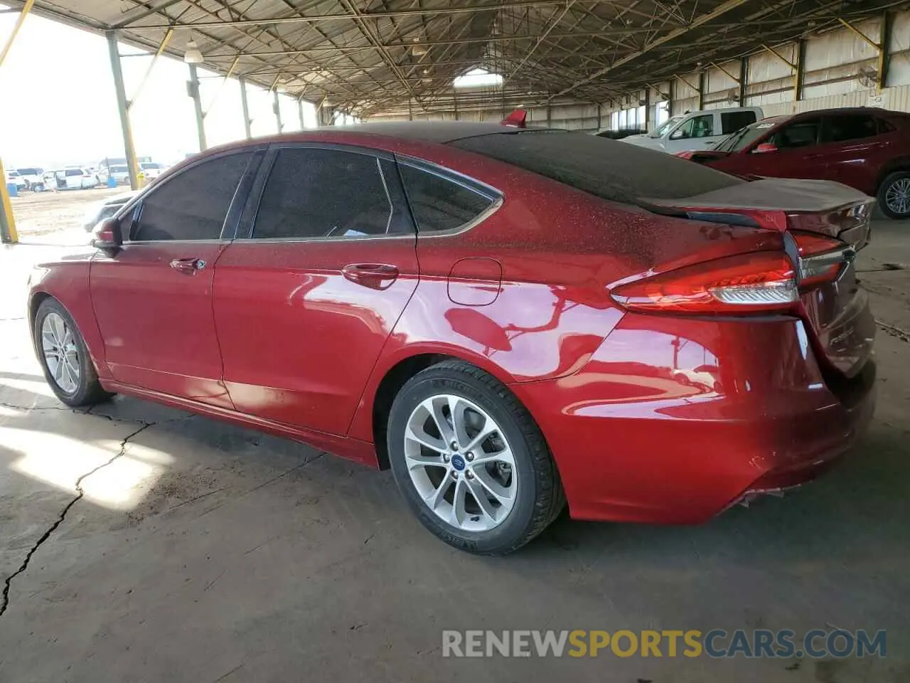 2 Photograph of a damaged car 3FA6P0HD1KR232810 FORD FUSION 2019