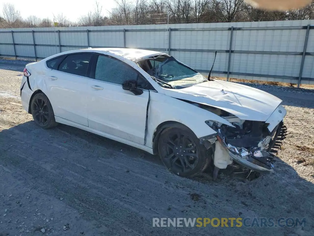 4 Photograph of a damaged car 3FA6P0HD2KR215417 FORD FUSION 2019