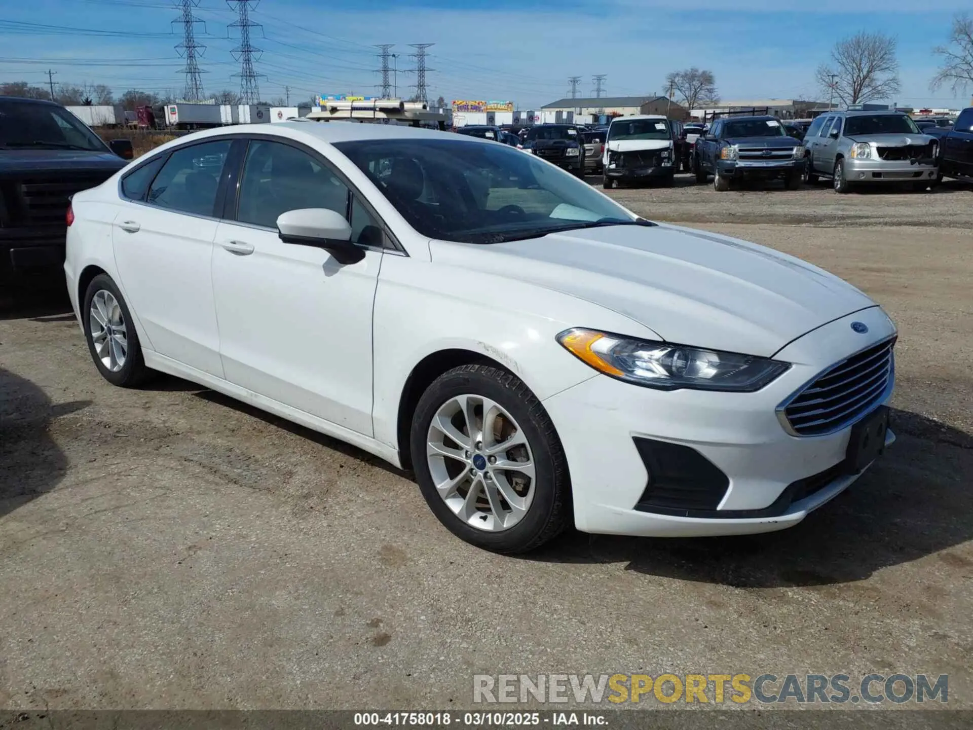1 Photograph of a damaged car 3FA6P0HD3KR215491 FORD FUSION 2019