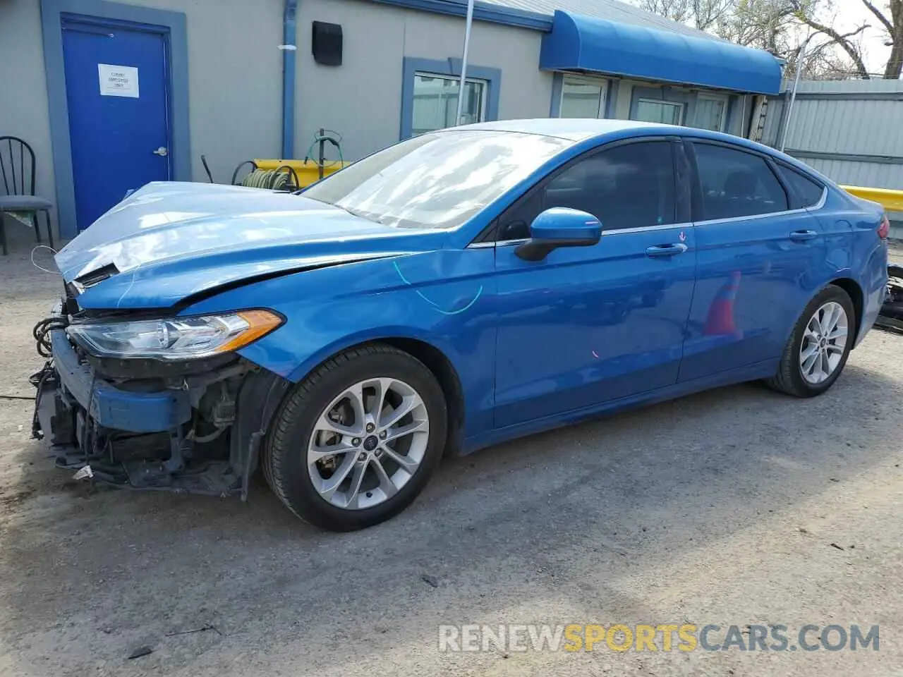 1 Photograph of a damaged car 3FA6P0HD3KR282706 FORD FUSION 2019