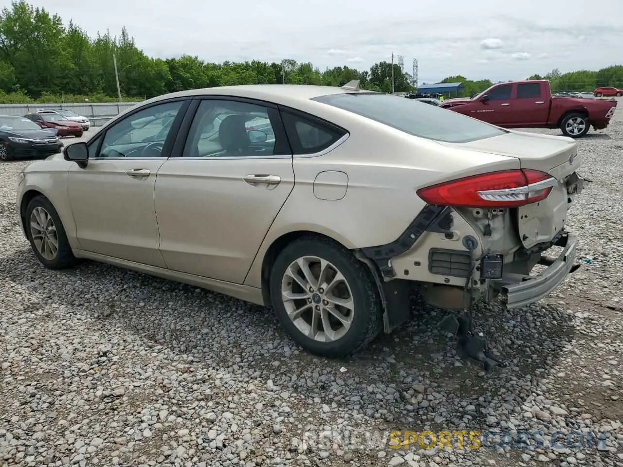 2 Photograph of a damaged car 3FA6P0HD4KR107719 FORD FUSION 2019